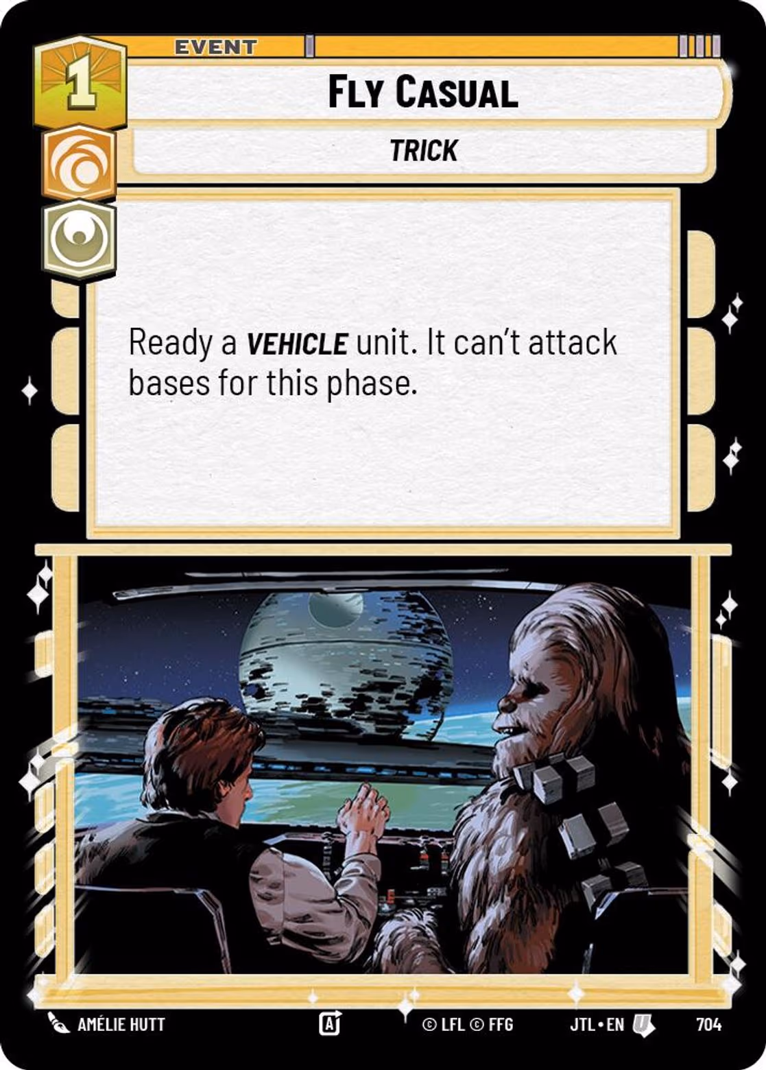 Fly Casual JTL-704 Foil Star Wars Unlimited card
