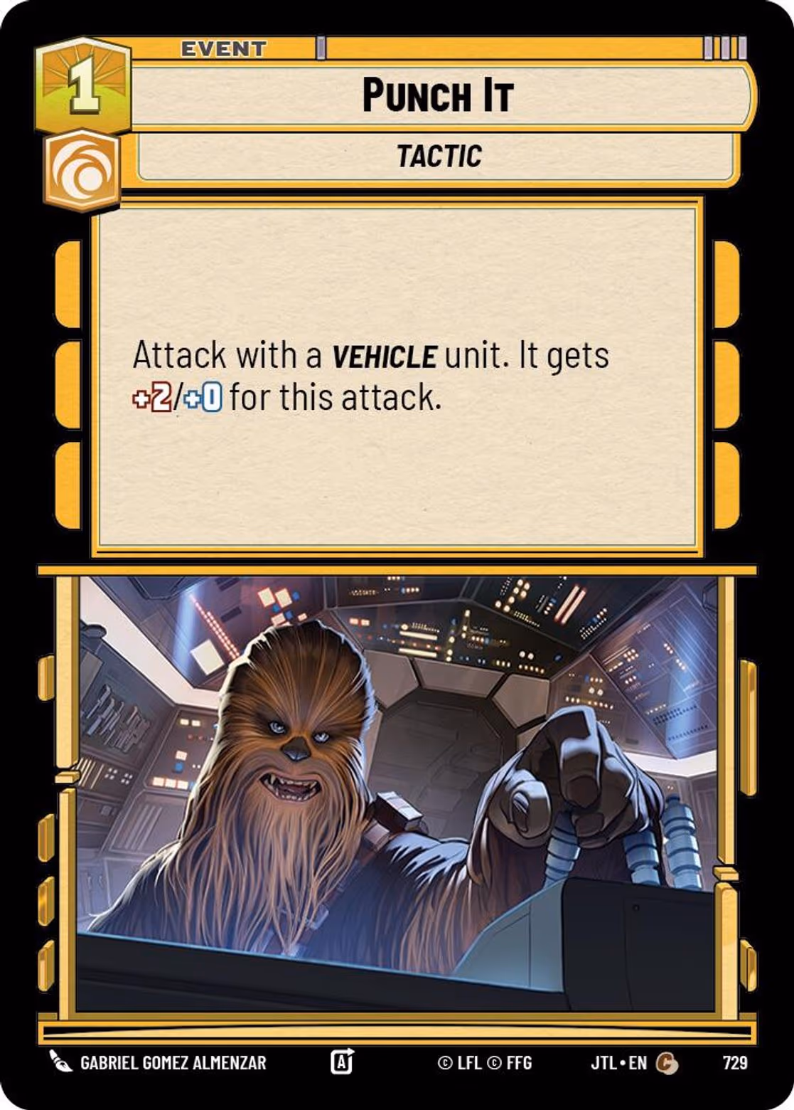 Punch It JTL-729 Foil Star Wars Unlimited card