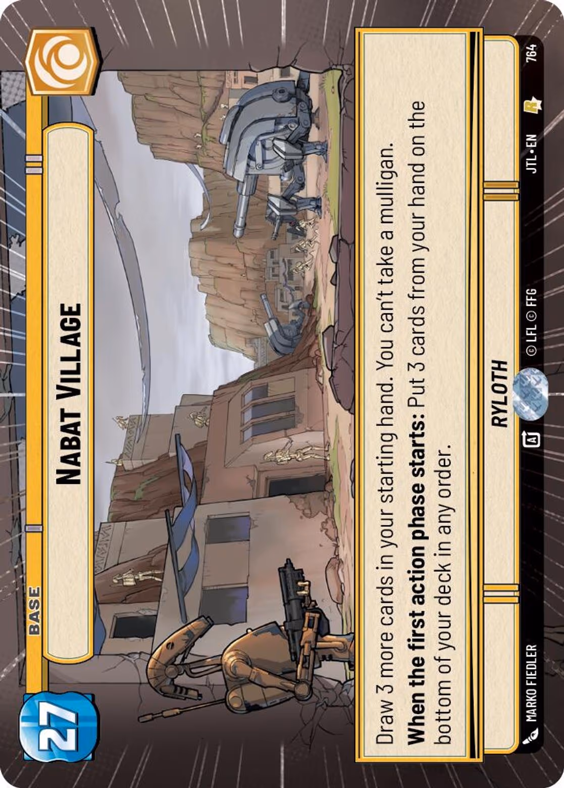 Nabat Village - Ryloth JTL-764 Hyperspace Foil Star Wars Unlimited card