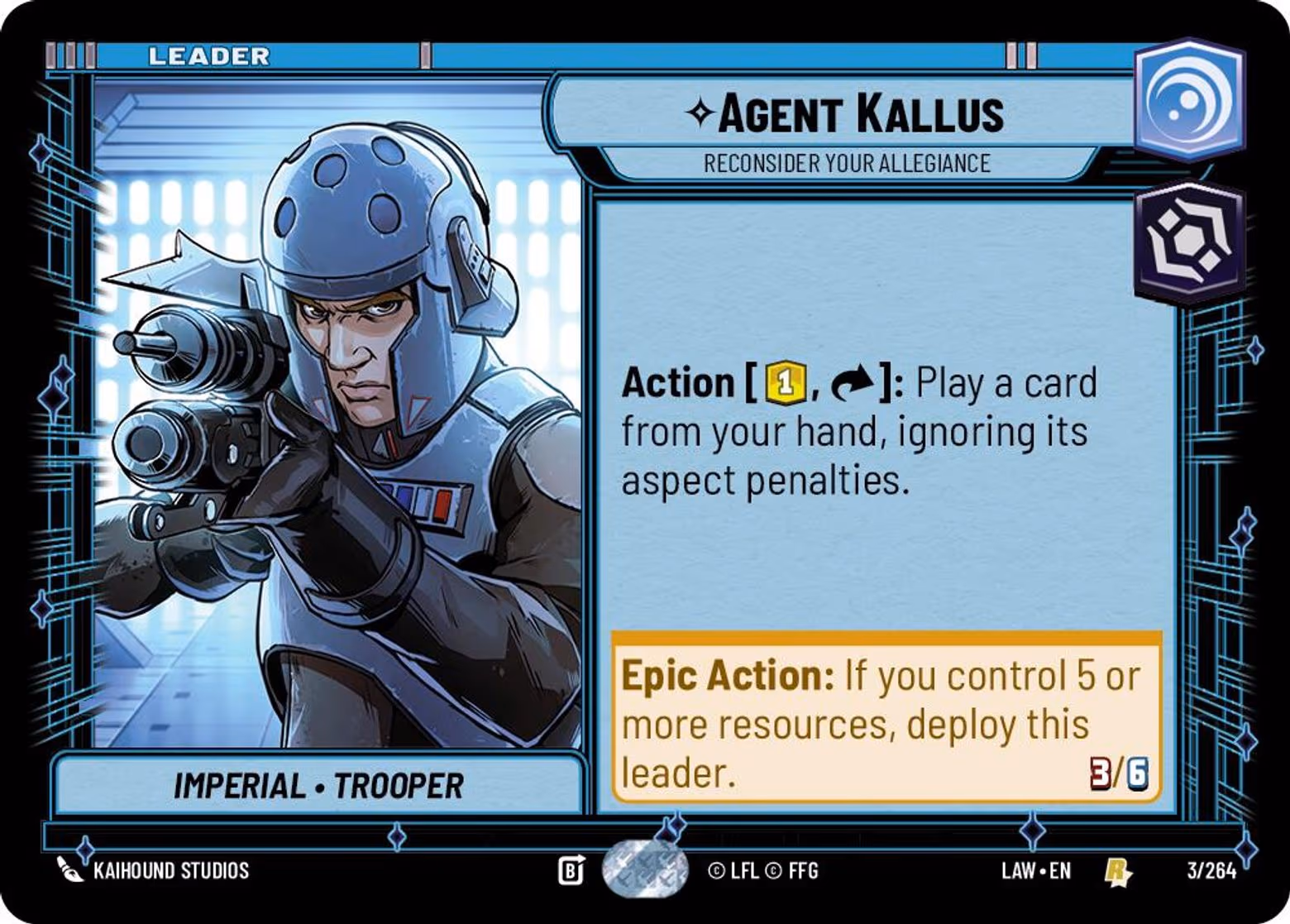 Agent Kallus - Reconsider Your Allegiance LAW-003 Star Wars Unlimited card