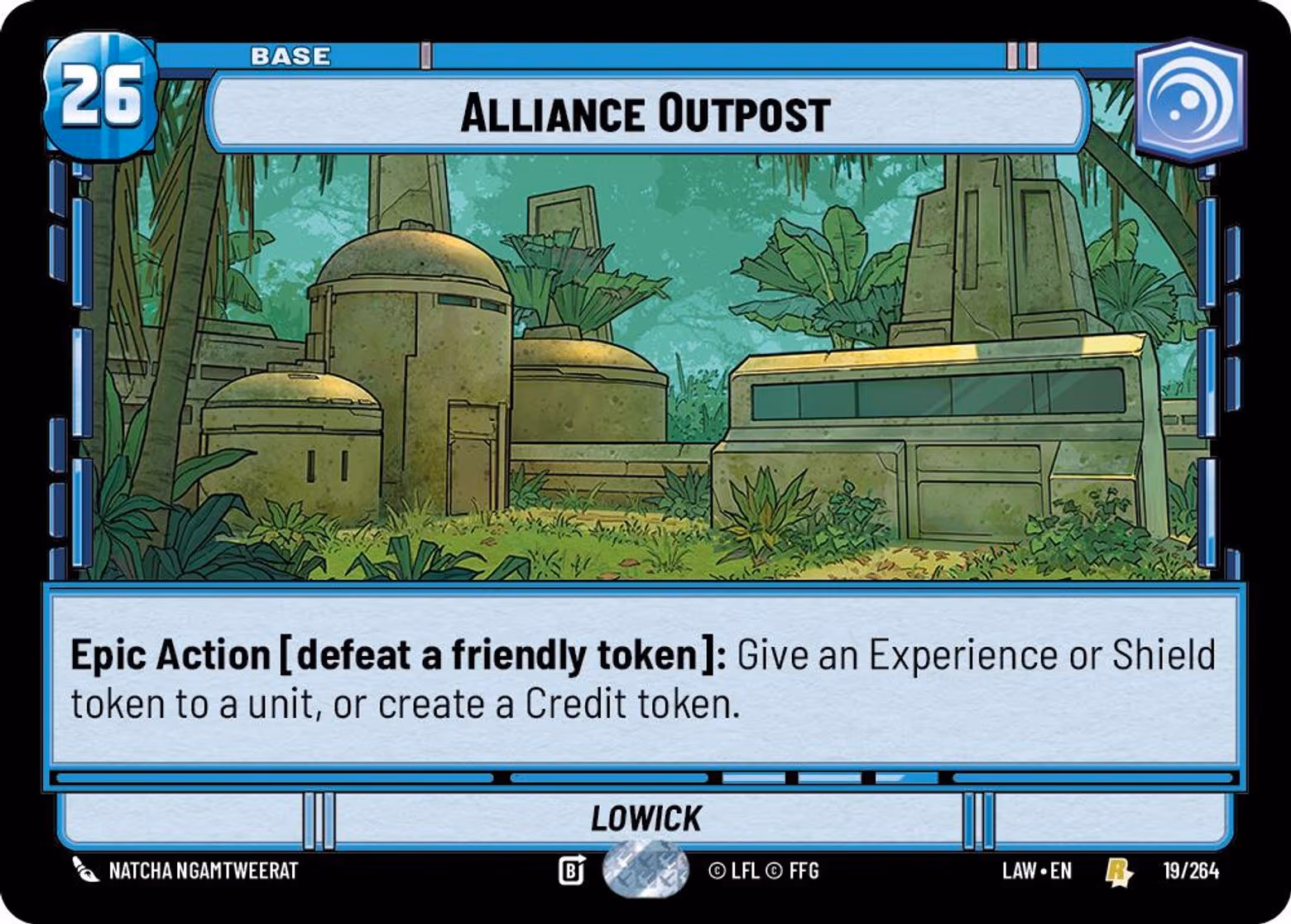 Alliance Outpost - Lowick LAW-019 Star Wars Unlimited card