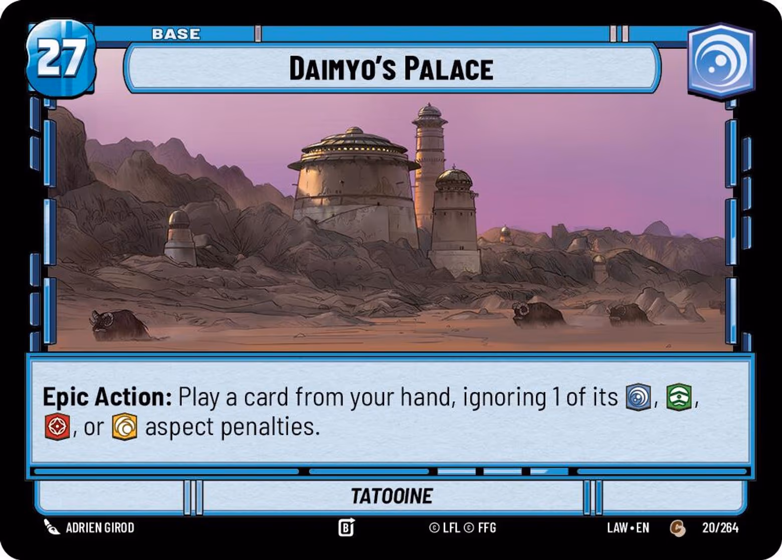Daimyo's Palace - Tatooine LAW-020 Star Wars Unlimited card