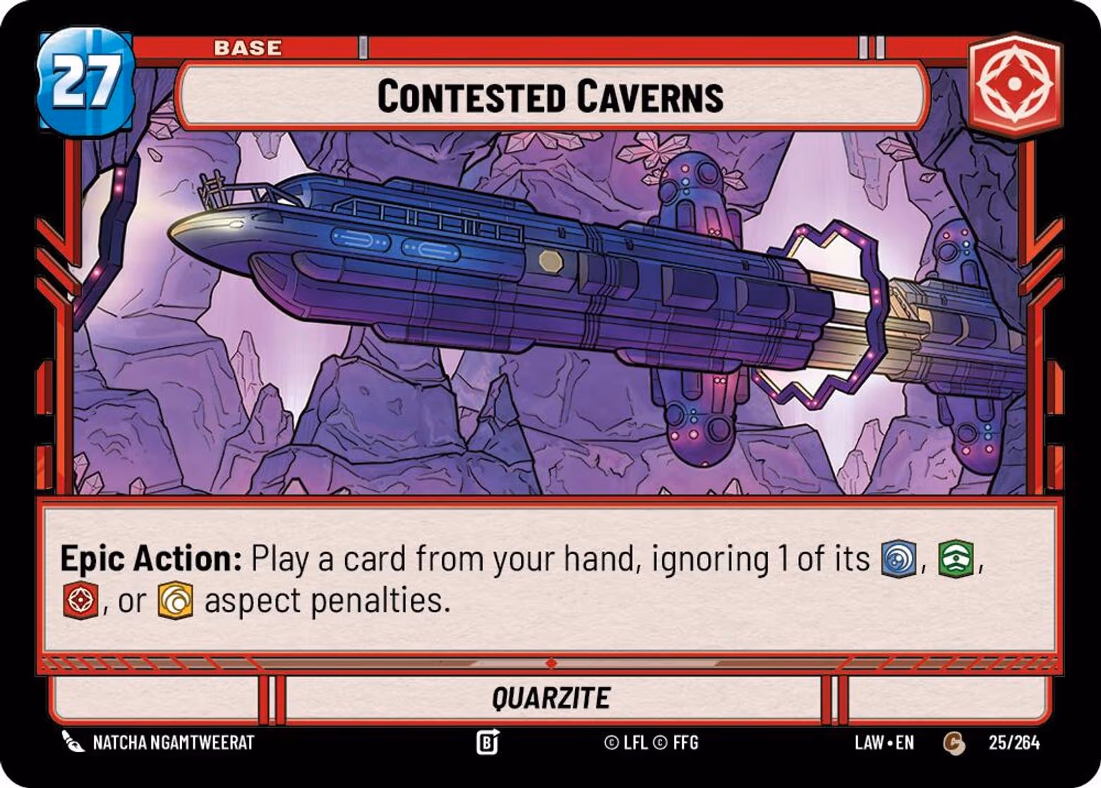Contested Caverns - Quarzite LAW-025 Star Wars Unlimited card