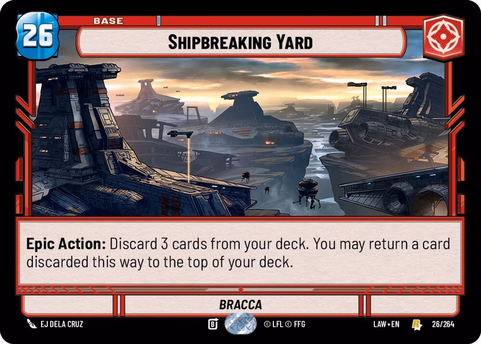 Shipbreaking Yard - Bracca LAW-026 Star Wars Unlimited card
