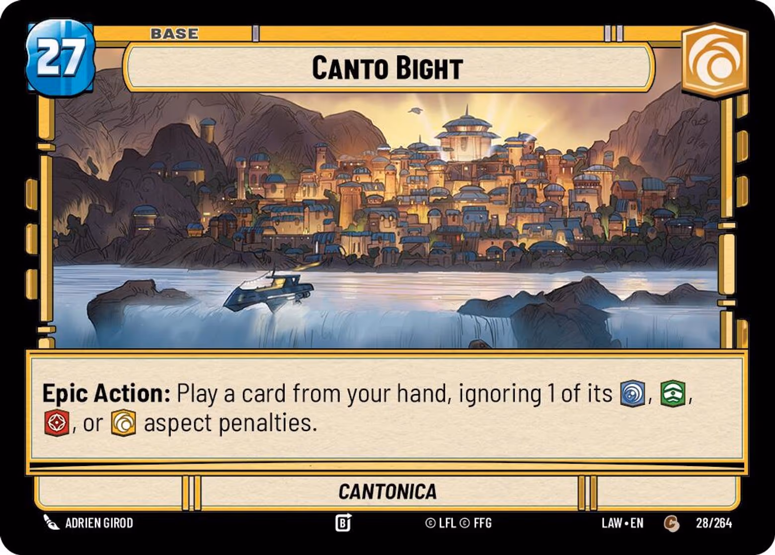Canto Bight - Cantonica LAW-028 Star Wars Unlimited card