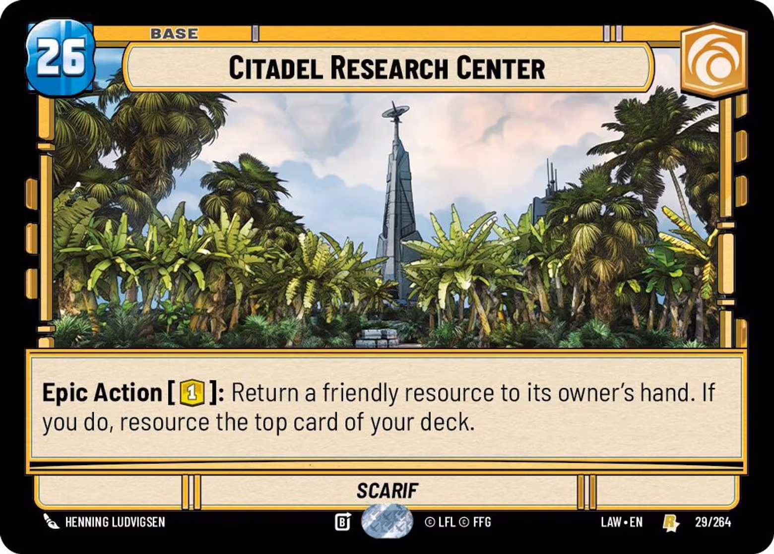 Citadel Research Center - Scarif LAW-029 Star Wars Unlimited card