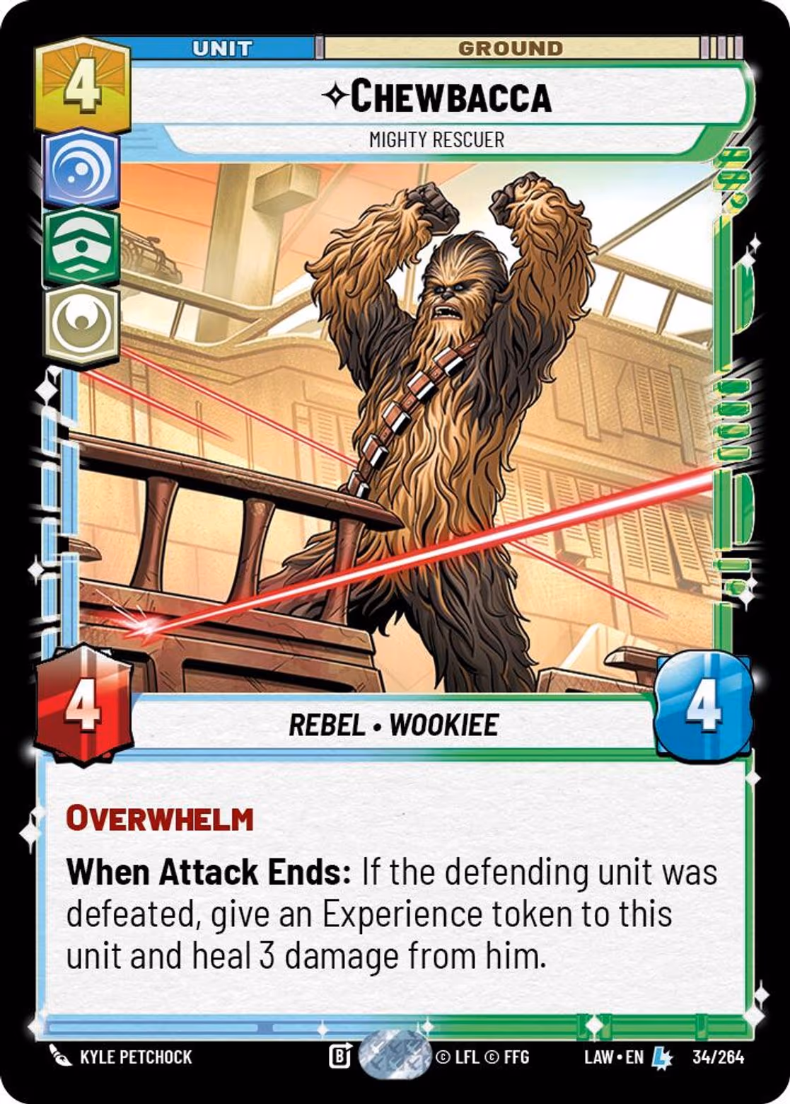 Chewbacca - Mighty Rescuer LAW-034 Star Wars Unlimited card