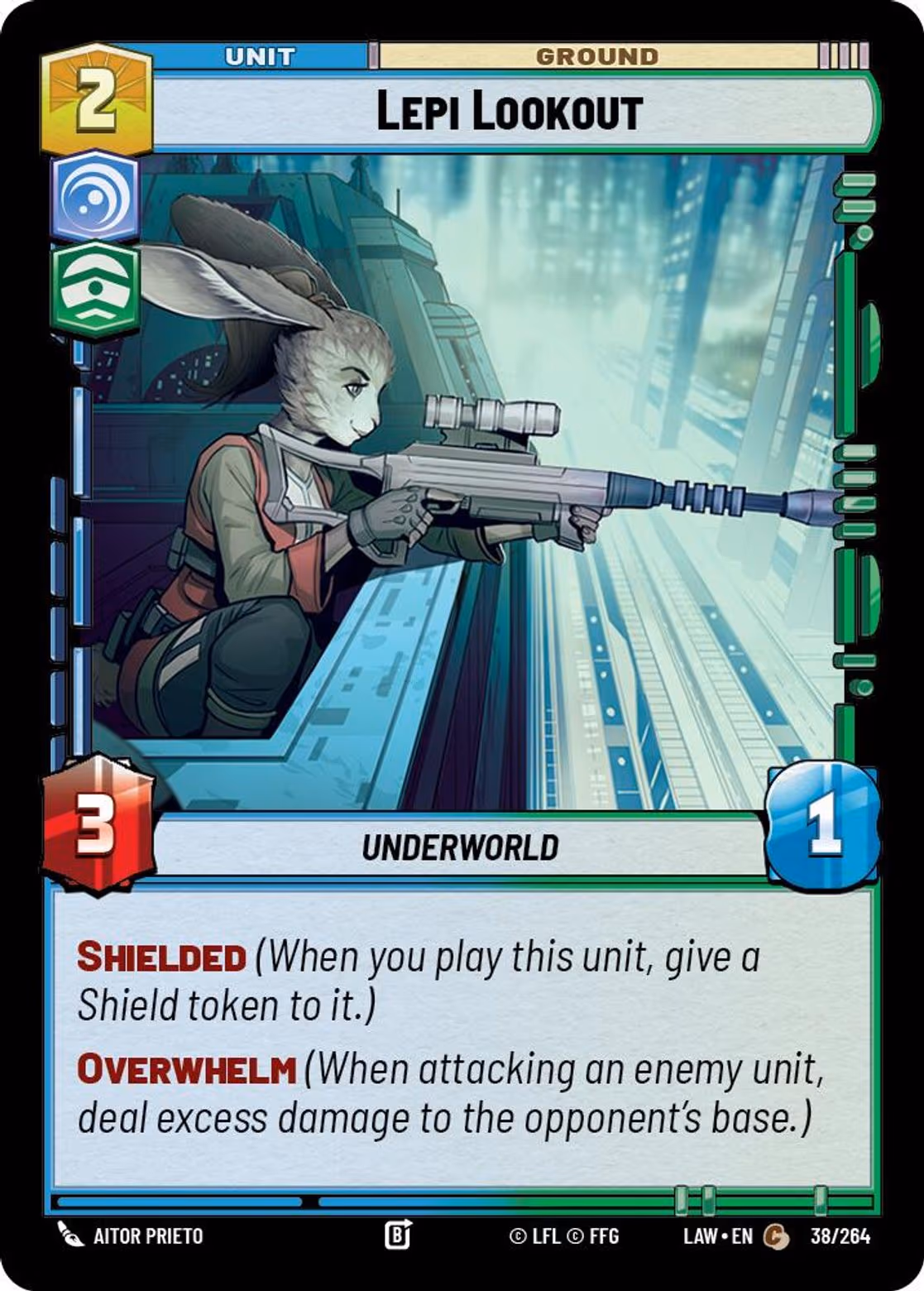 Lepi Lookout LAW-038 Star Wars Unlimited card