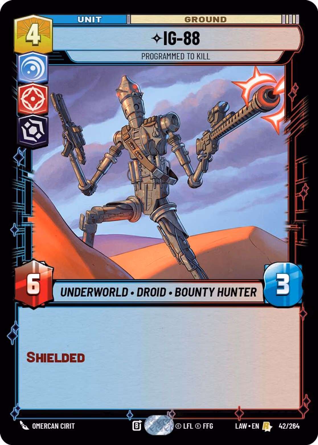 IG-88 - Programmed to Kill LAW-042 Star Wars Unlimited card