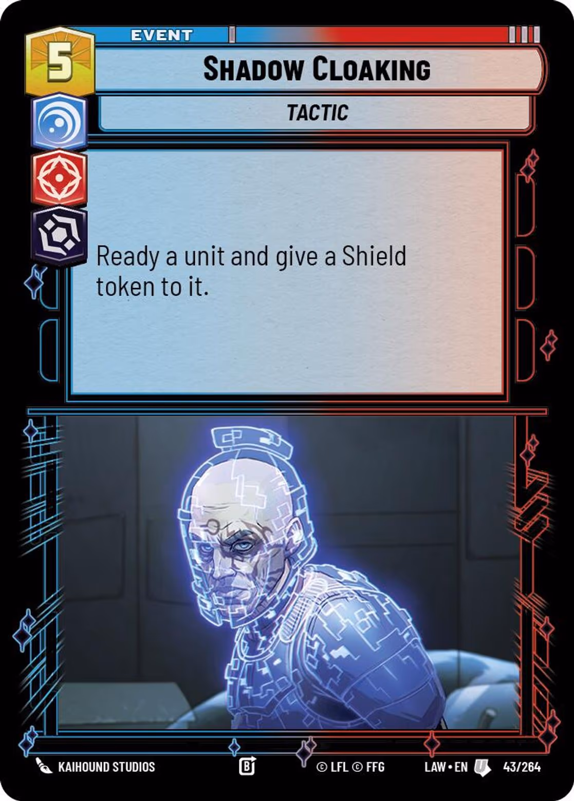 Shadow Cloaking LAW-043 Star Wars Unlimited card