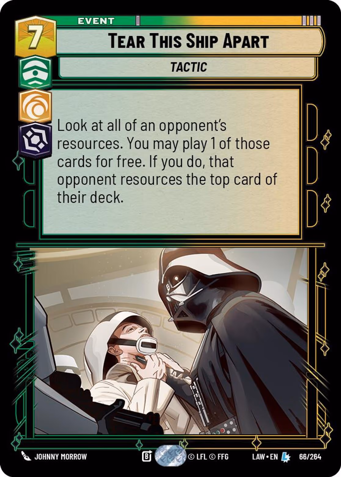 Tear This Ship Apart LAW-066 Star Wars Unlimited card