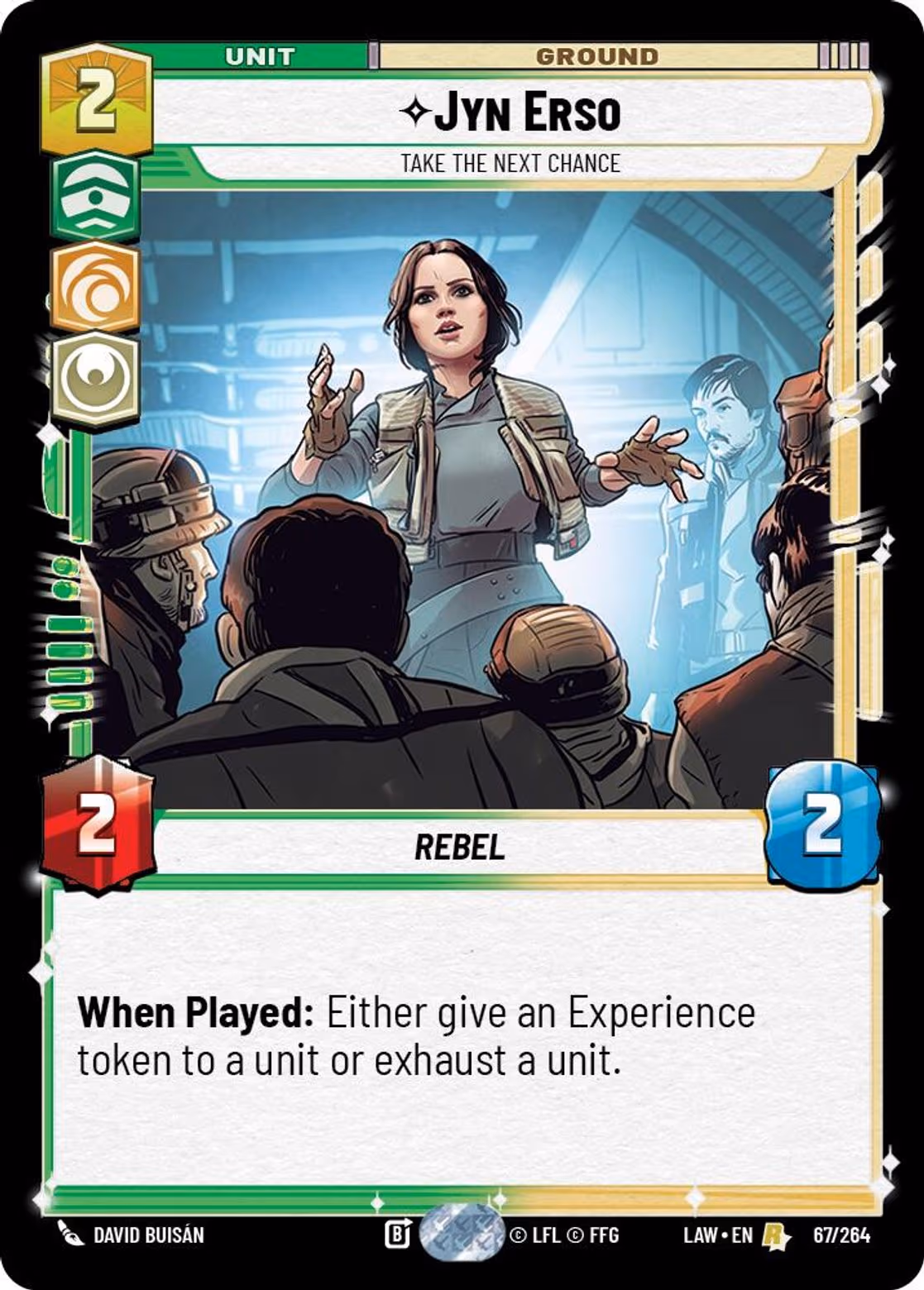 Jyn Erso - Take the Next Chance LAW-067 Star Wars Unlimited card