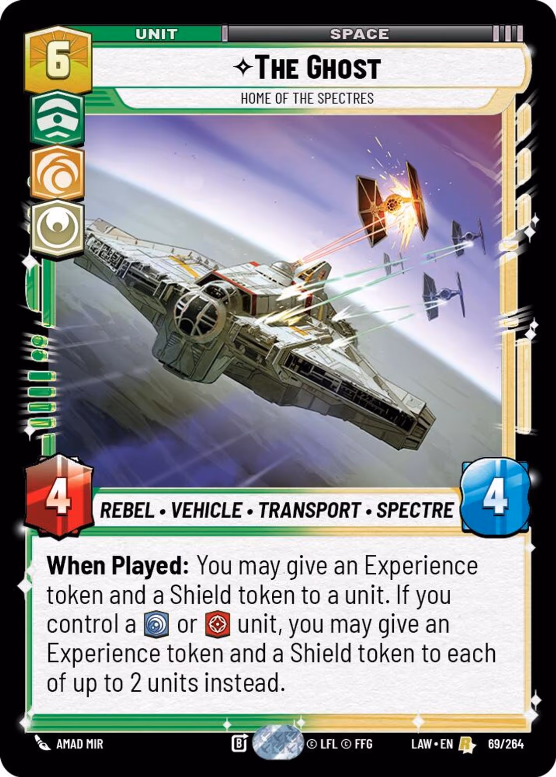 The Ghost - Home of the Spectres LAW-069 Star Wars Unlimited card