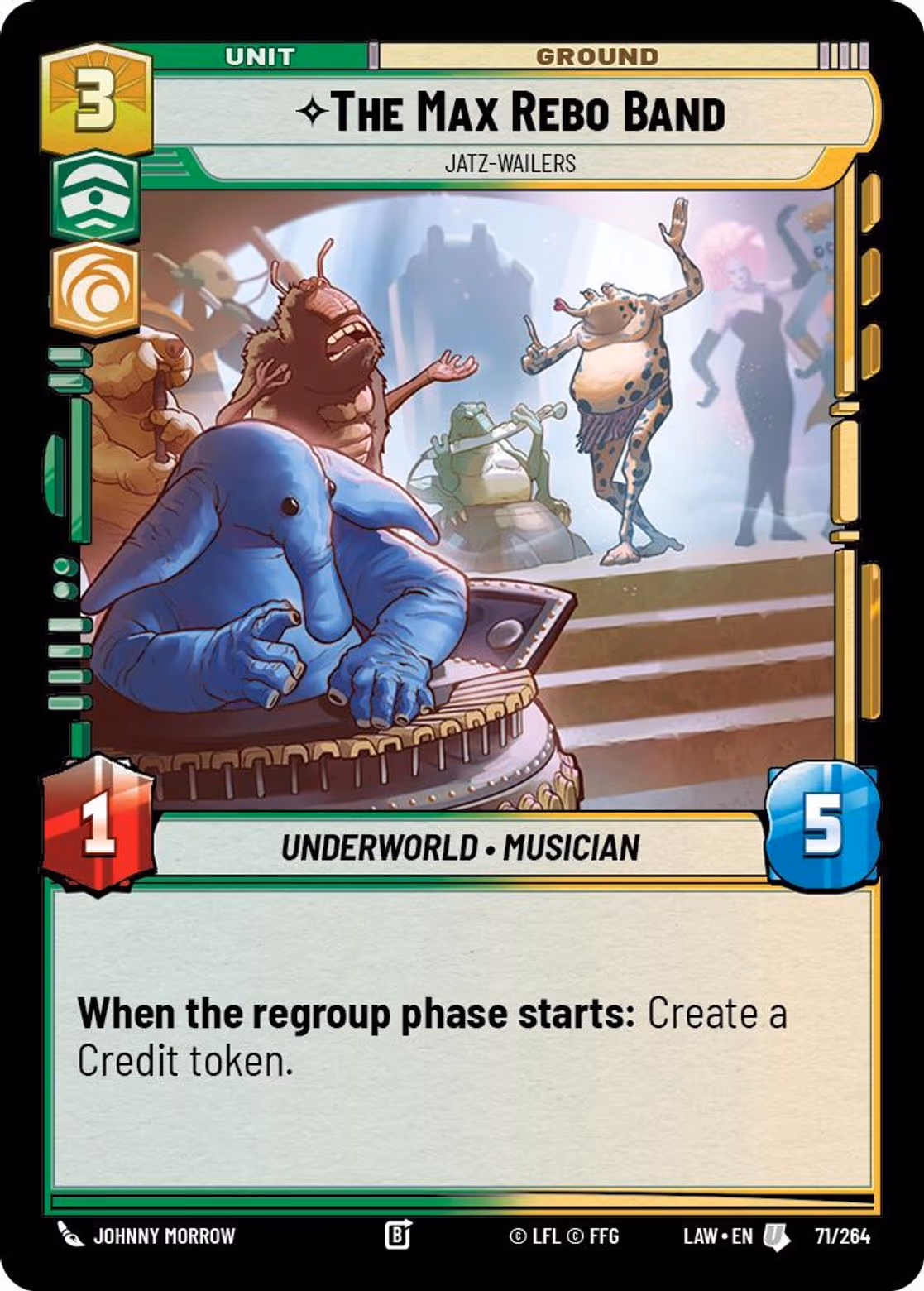 The Max Rebo Band - Jatz-Wailers LAW-071 Star Wars Unlimited card