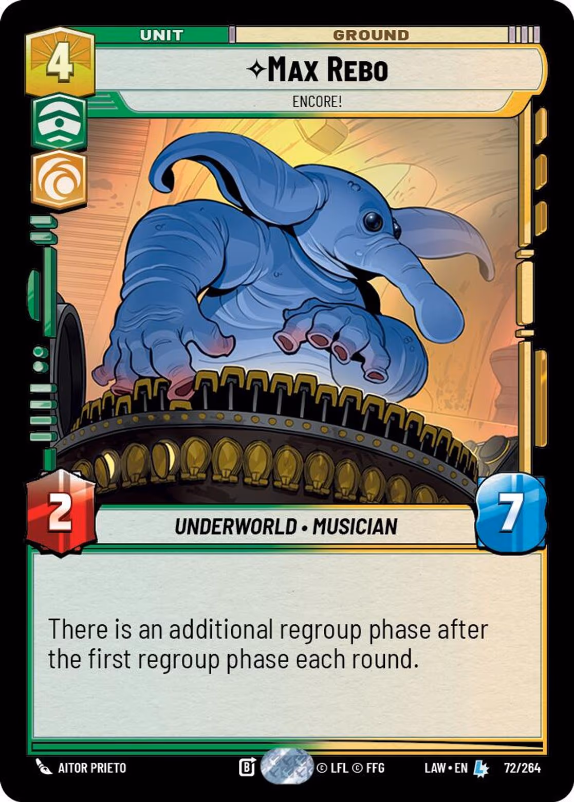Max Rebo - Encore! LAW-072 Star Wars Unlimited card