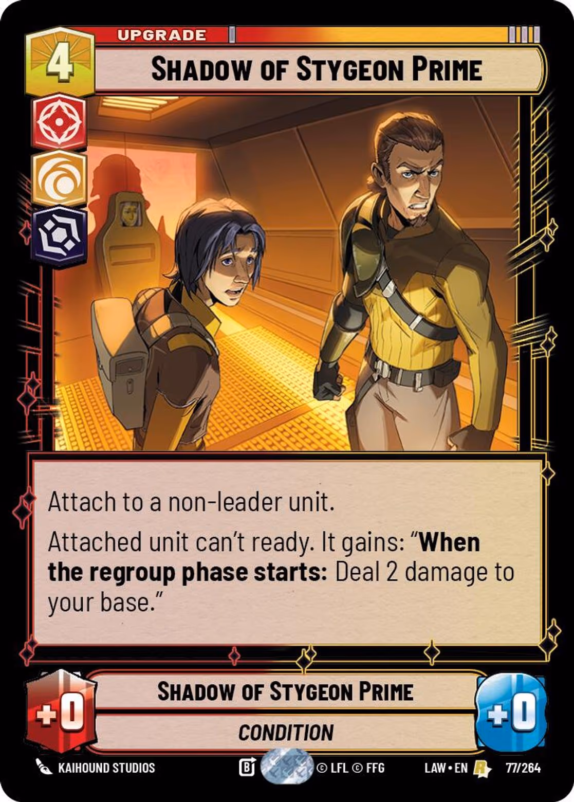 Shadow of Stygeon Prime LAW-077 Star Wars Unlimited card