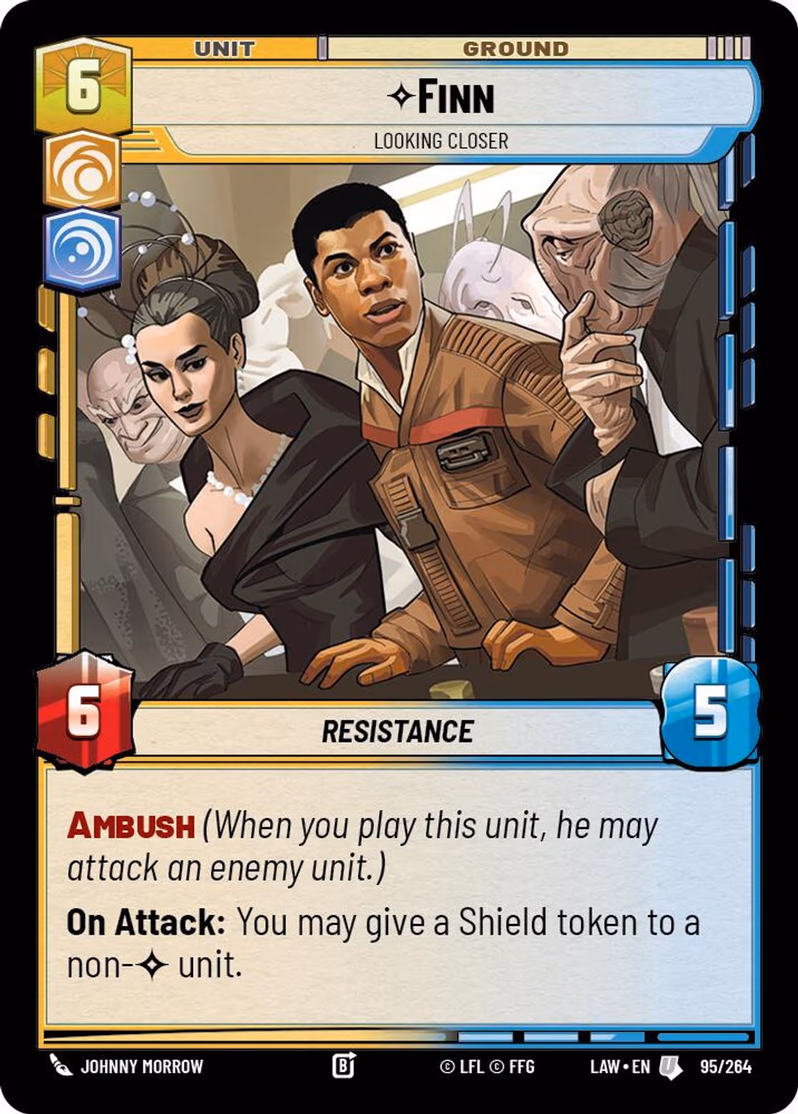 Finn - Looking Closer LAW-095 Star Wars Unlimited card