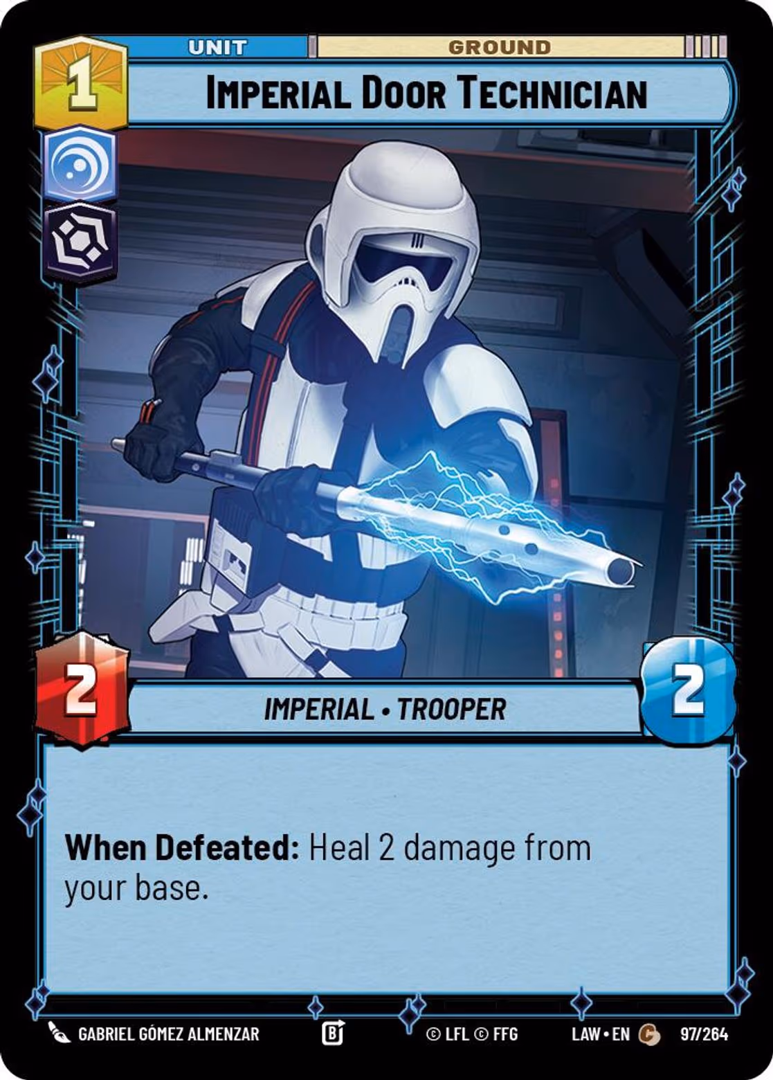 Imperial Door Technician LAW-097 Star Wars Unlimited card