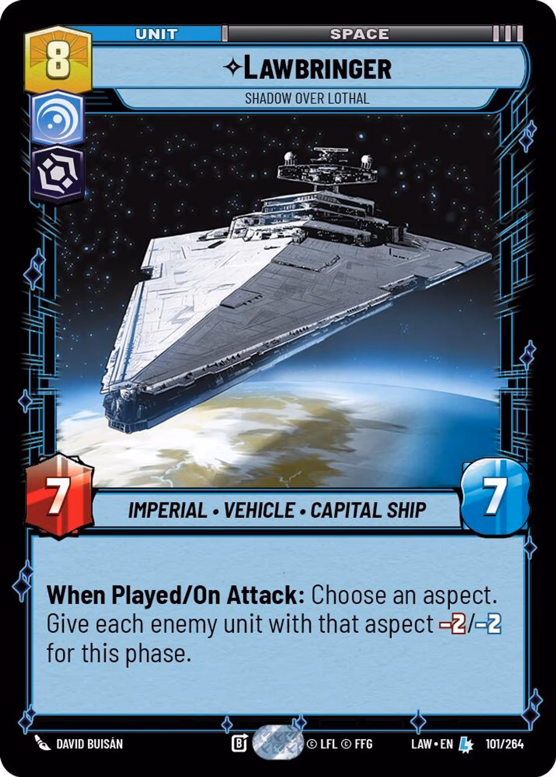 Lawbringer - Shadow Over Lothal LAW-101 Star Wars Unlimited card