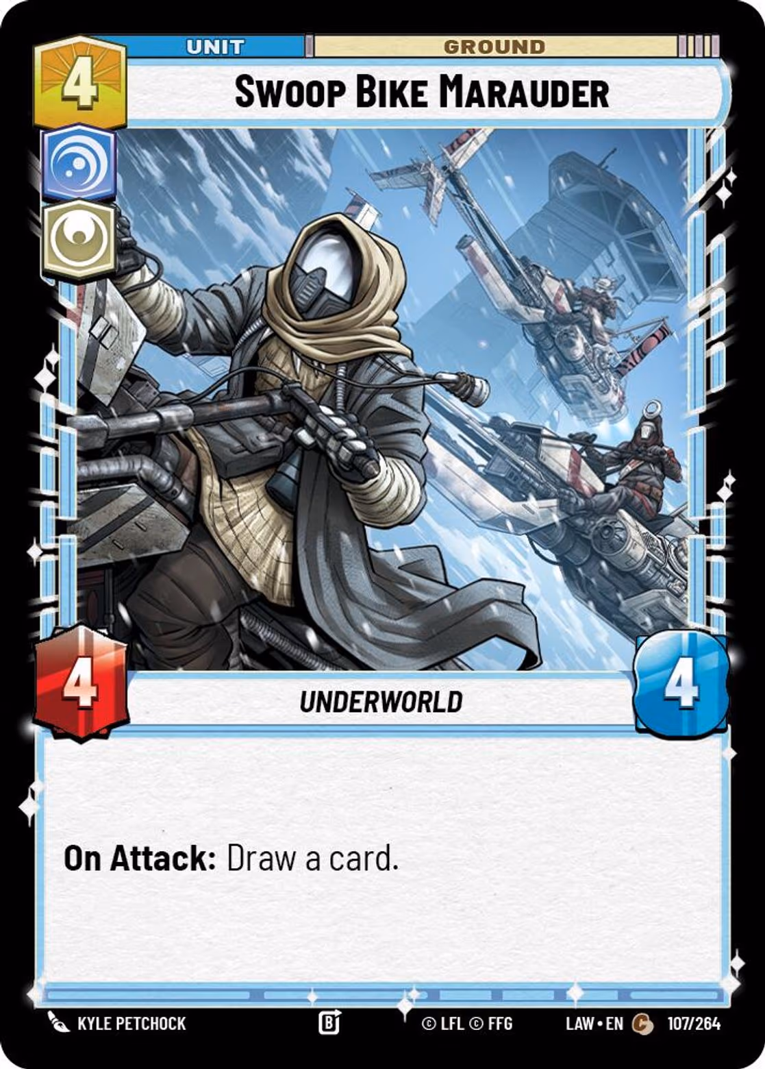 Swoop Bike Marauder LAW-107 Star Wars Unlimited card