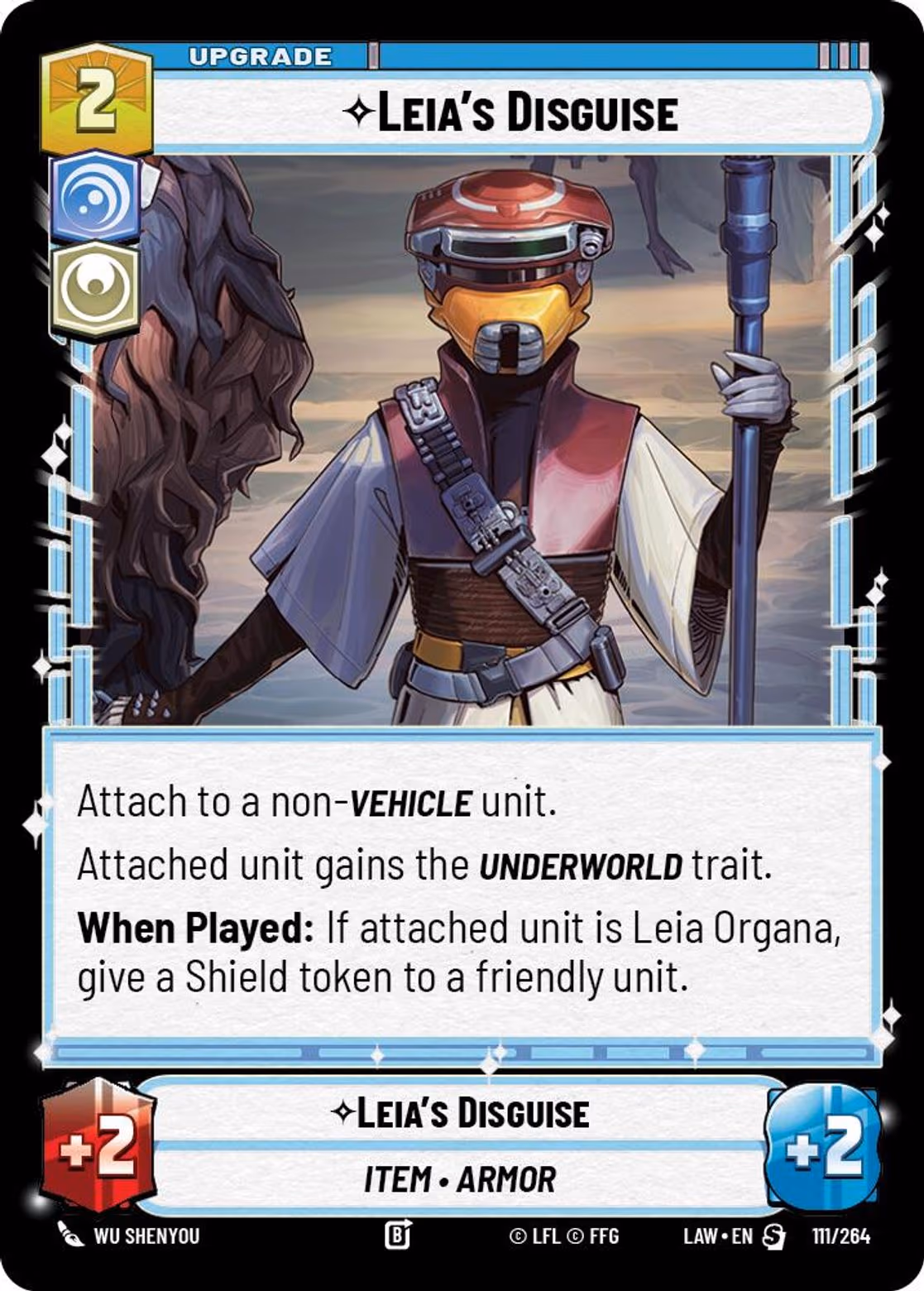 Leia's Disguise LAW-111 Star Wars Unlimited card