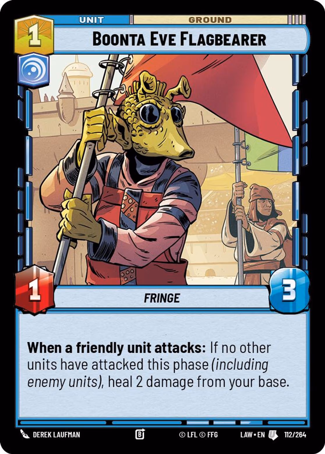 Boonta Eve Flagbearer LAW-112 Star Wars Unlimited card