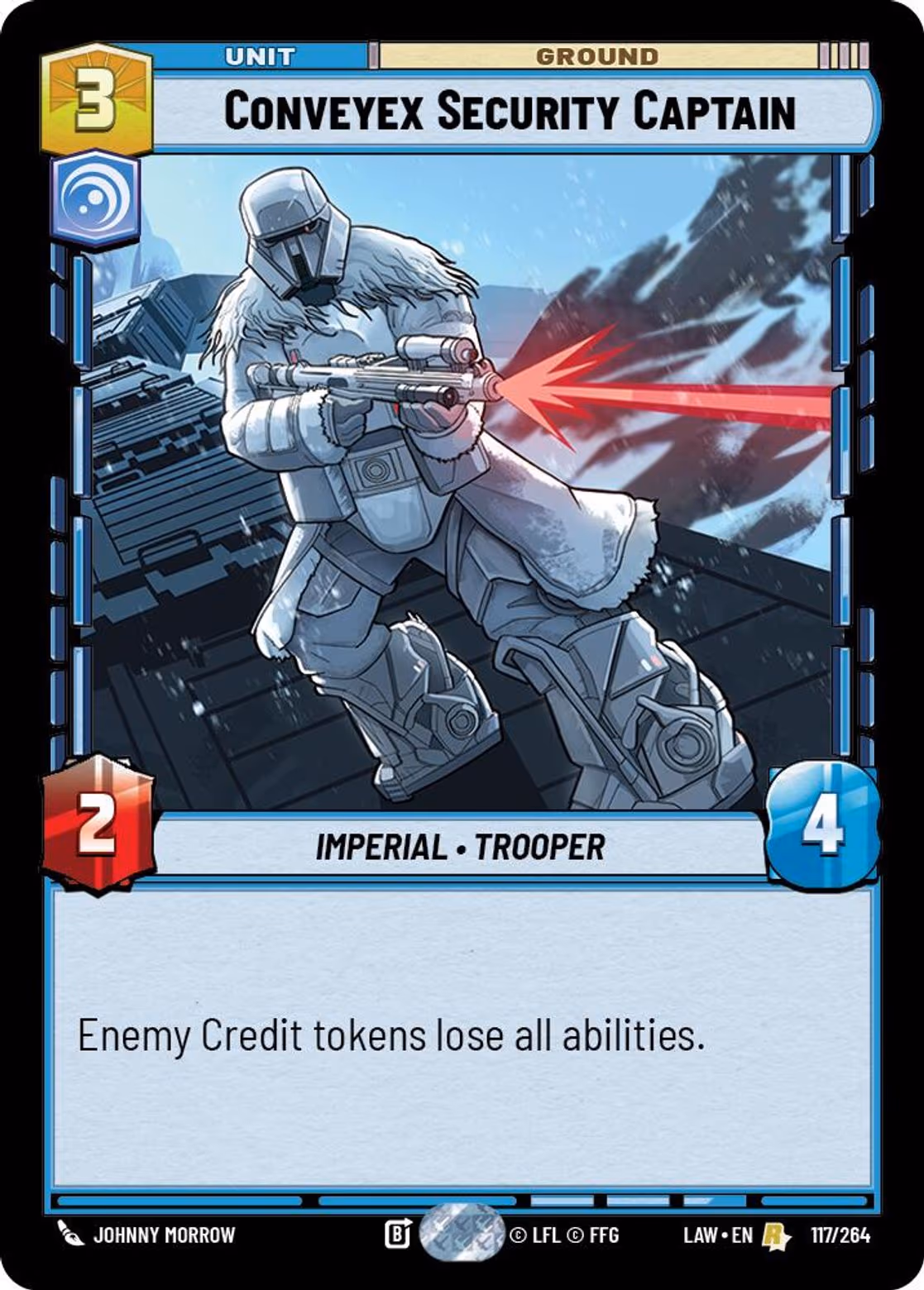 Conveyex Security Captain LAW-117 Star Wars Unlimited card