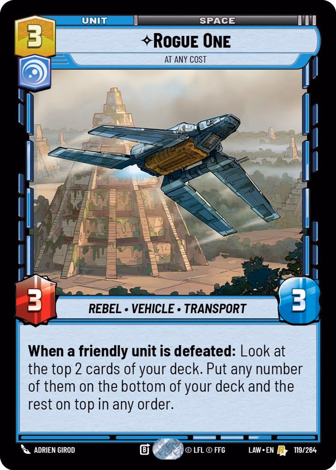 Rogue One - At Any Cost LAW-119 Star Wars Unlimited card