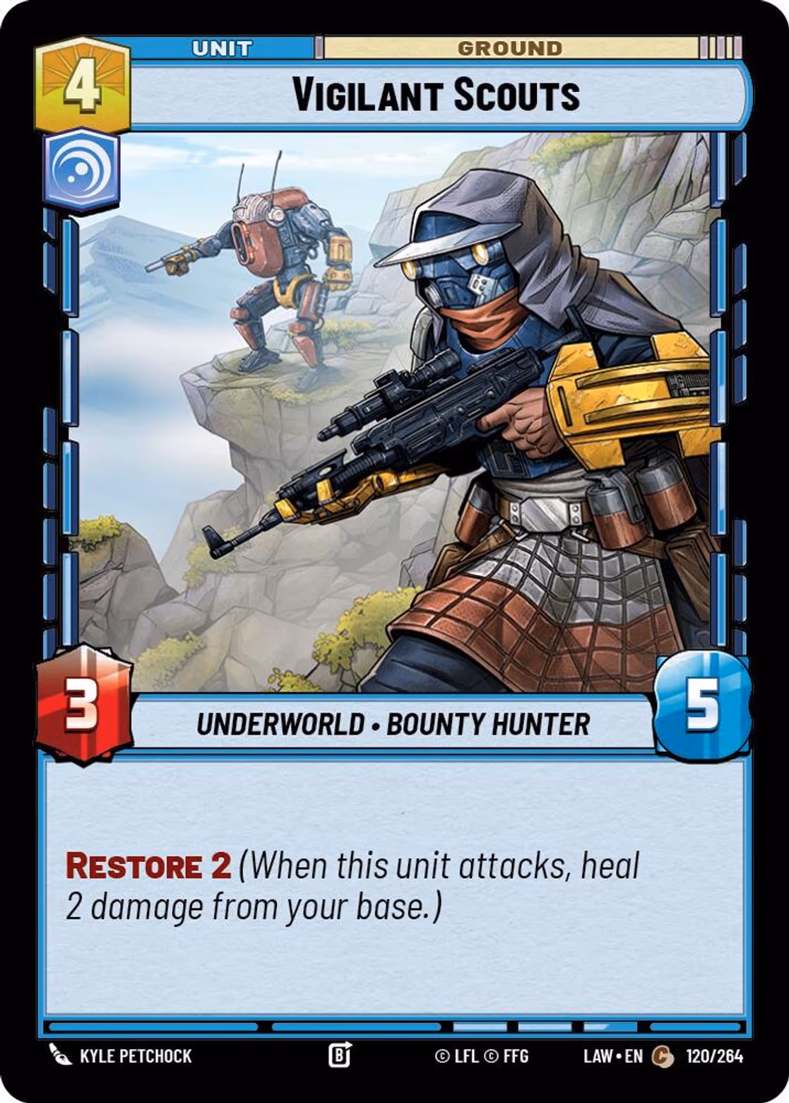 Vigilant Scouts LAW-120 Star Wars Unlimited card