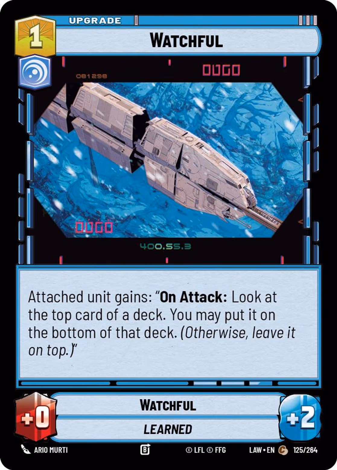 Watchful LAW-125 Star Wars Unlimited card