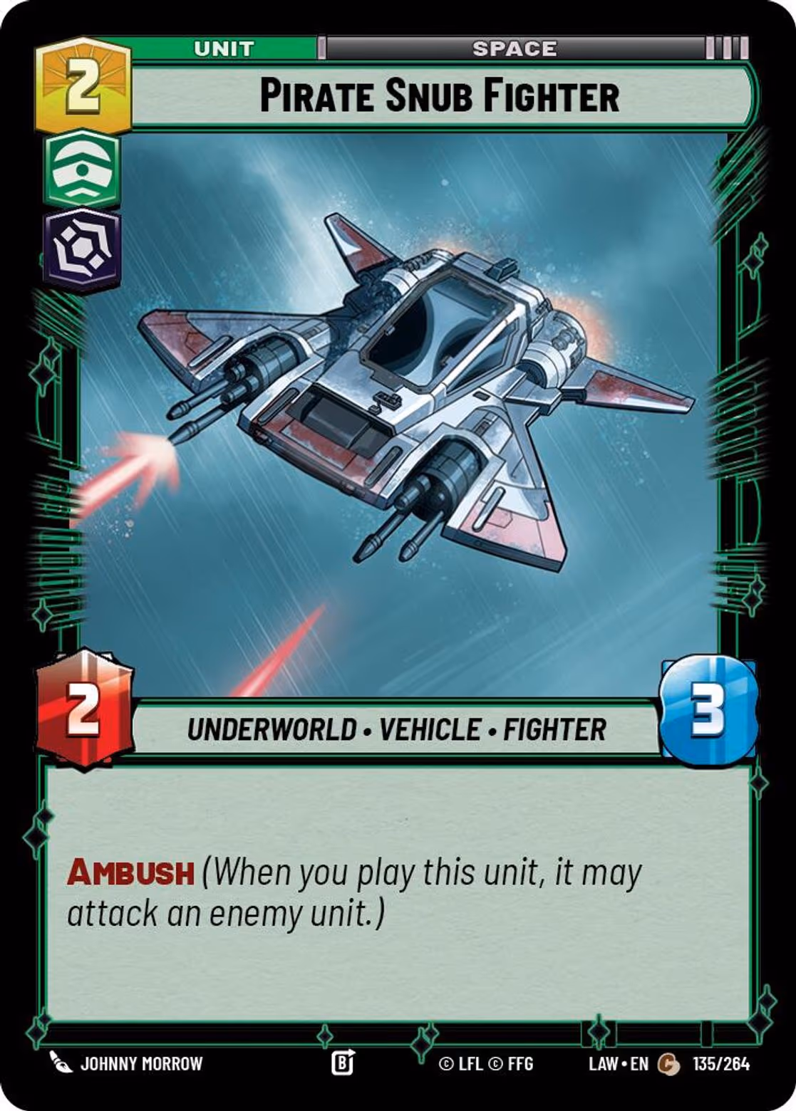 Pirate Snub Fighter LAW-135 Star Wars Unlimited card
