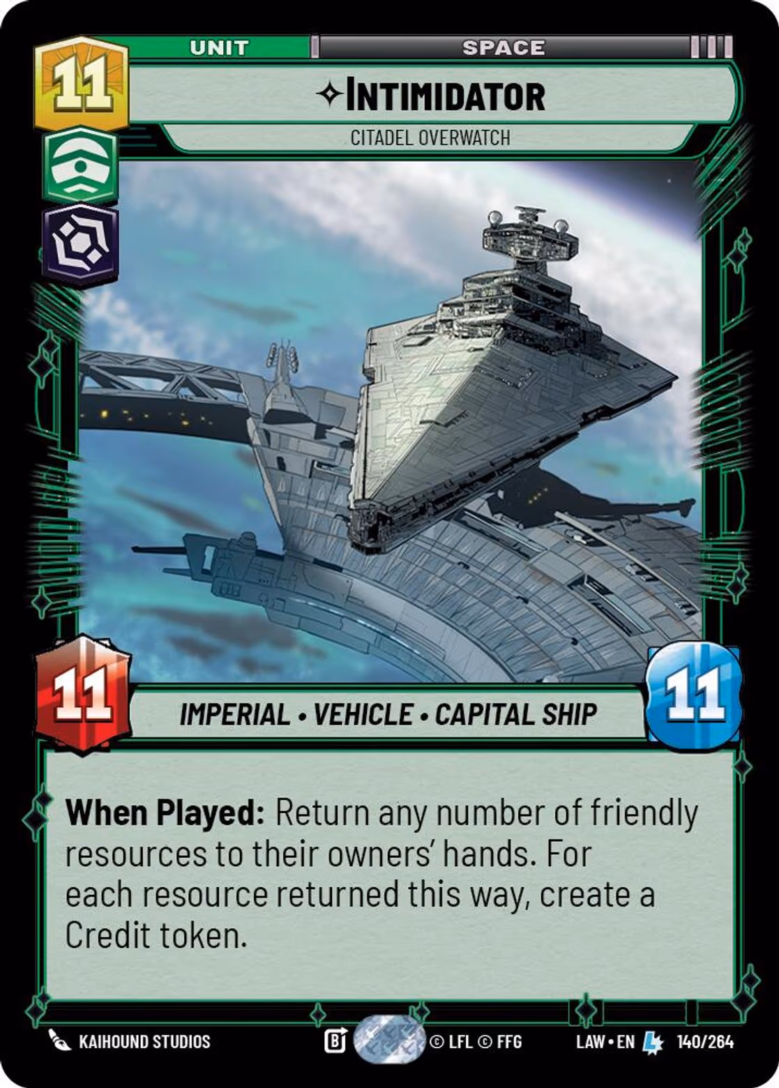 Intimidator - Citadel Overwatch LAW-140 Star Wars Unlimited card