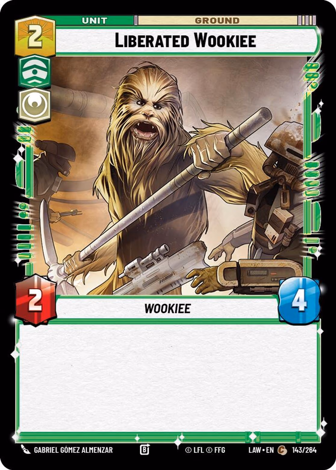 Liberated Wookiee LAW-143 Star Wars Unlimited card