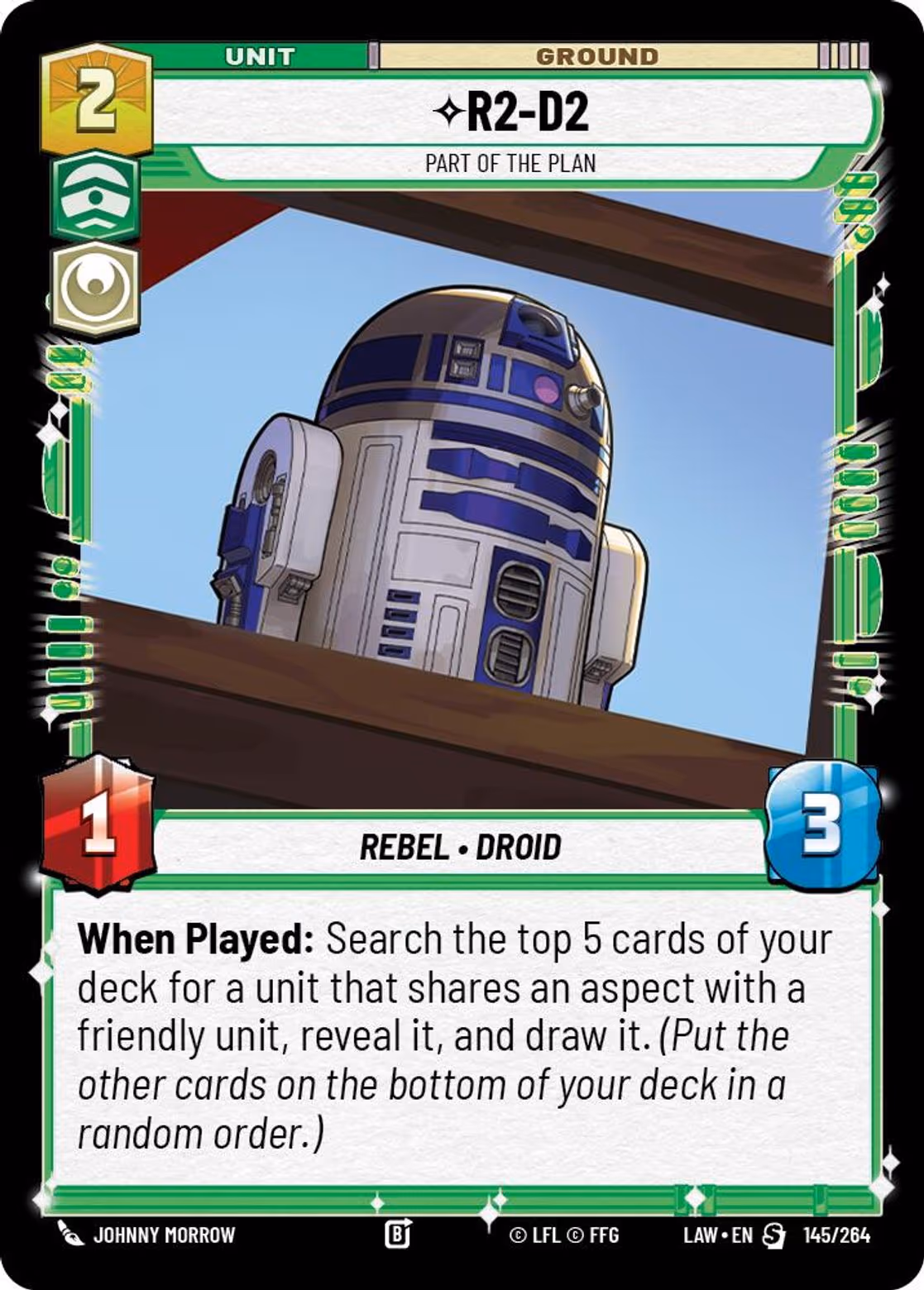 R2-D2 - Part of the Plan LAW-145 Star Wars Unlimited card