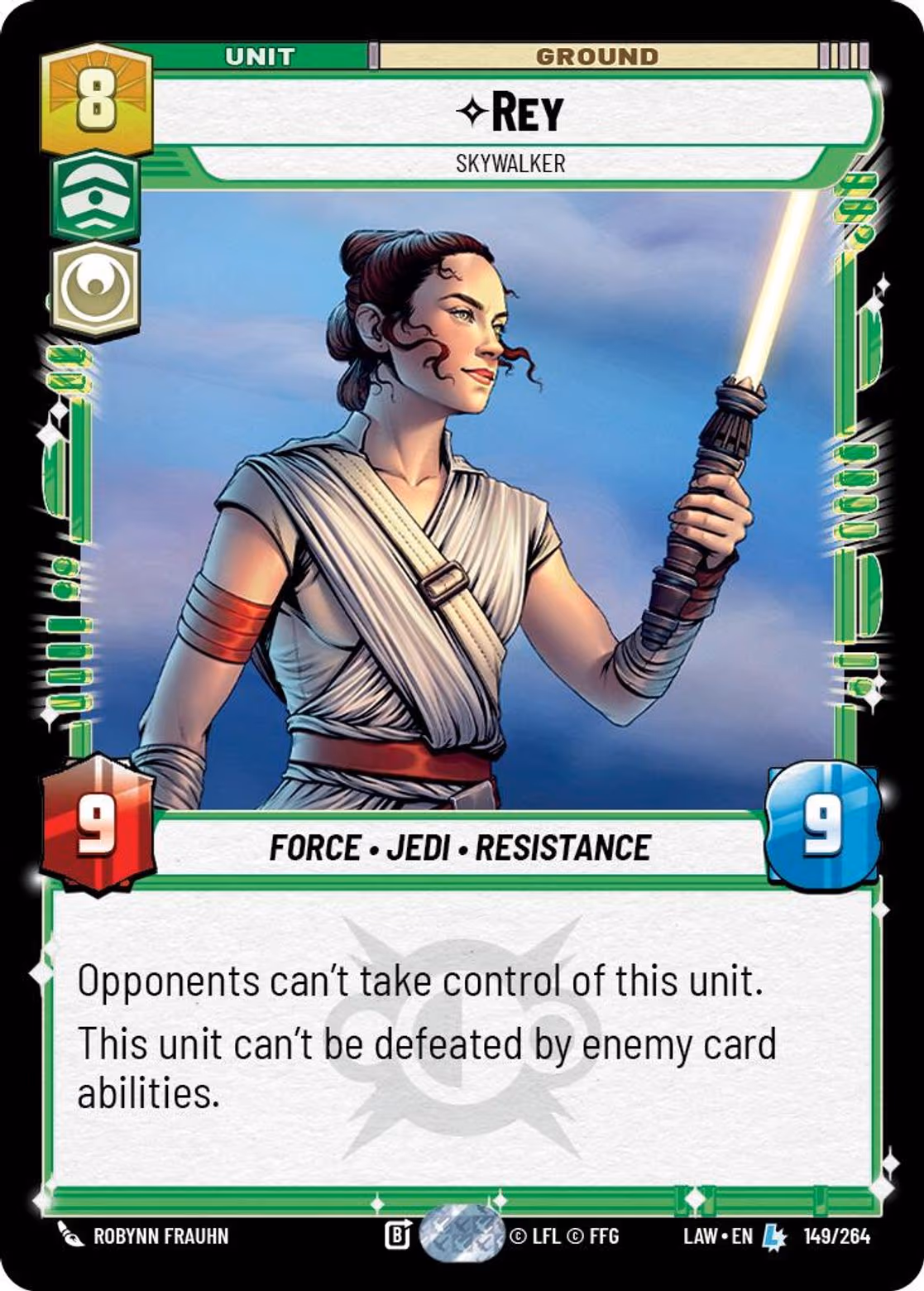 Rey - Skywalker LAW-149 Star Wars Unlimited card