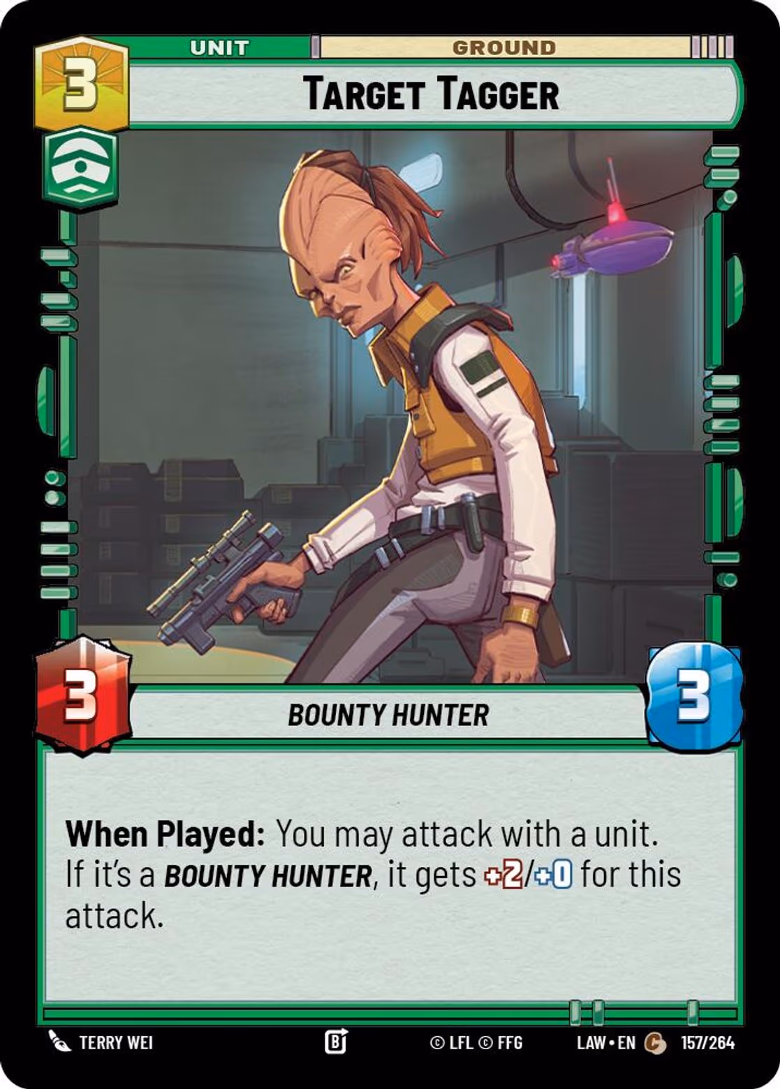 Target Tagger LAW-157 Star Wars Unlimited card