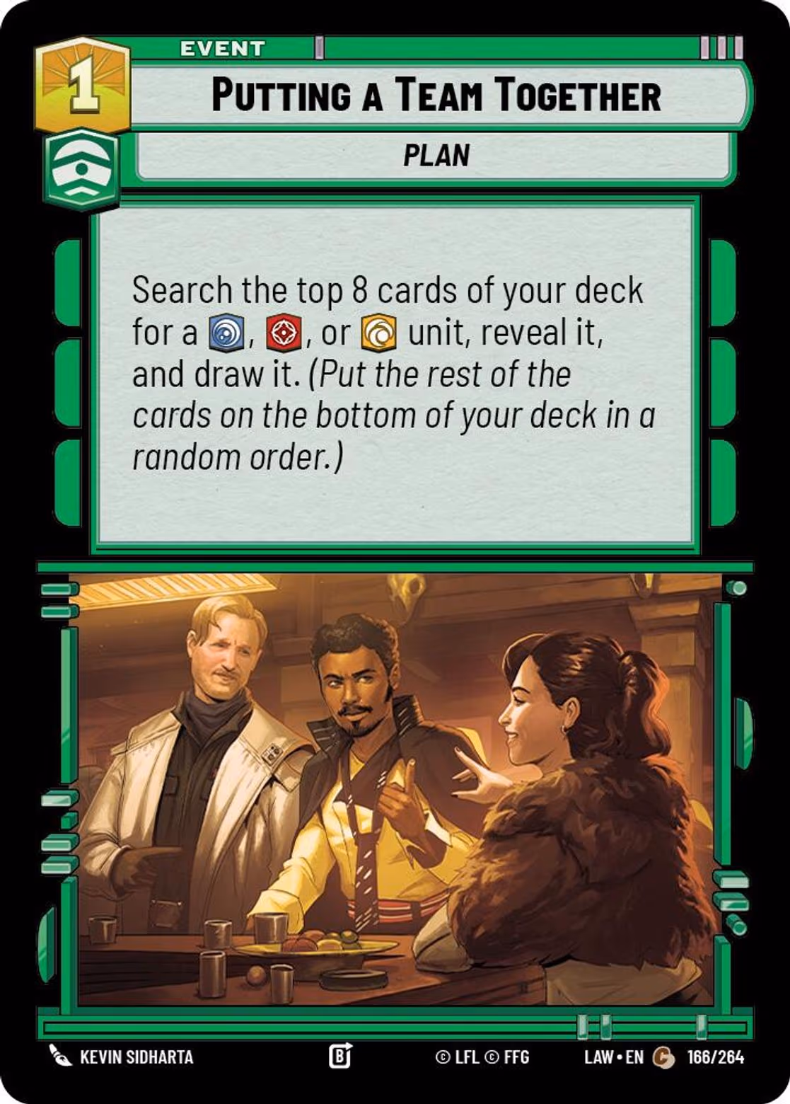 Putting a Team Together LAW-166 Star Wars Unlimited card