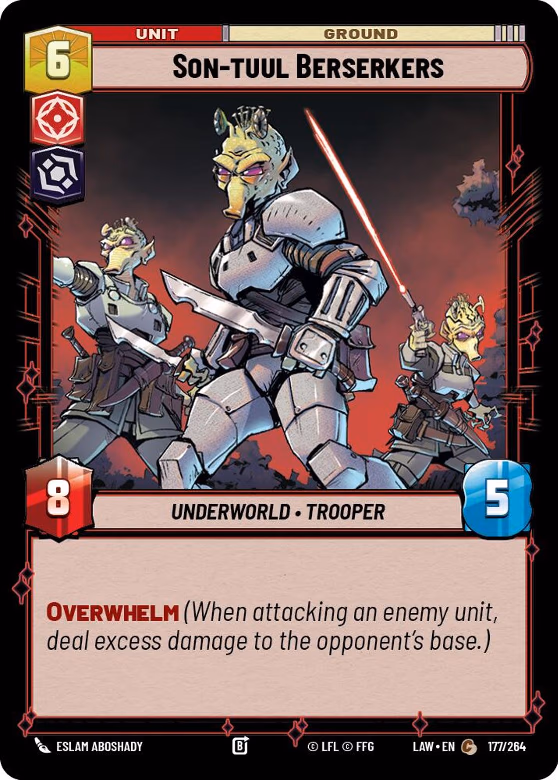 Son-tuul Berserkers LAW-177 Star Wars Unlimited card