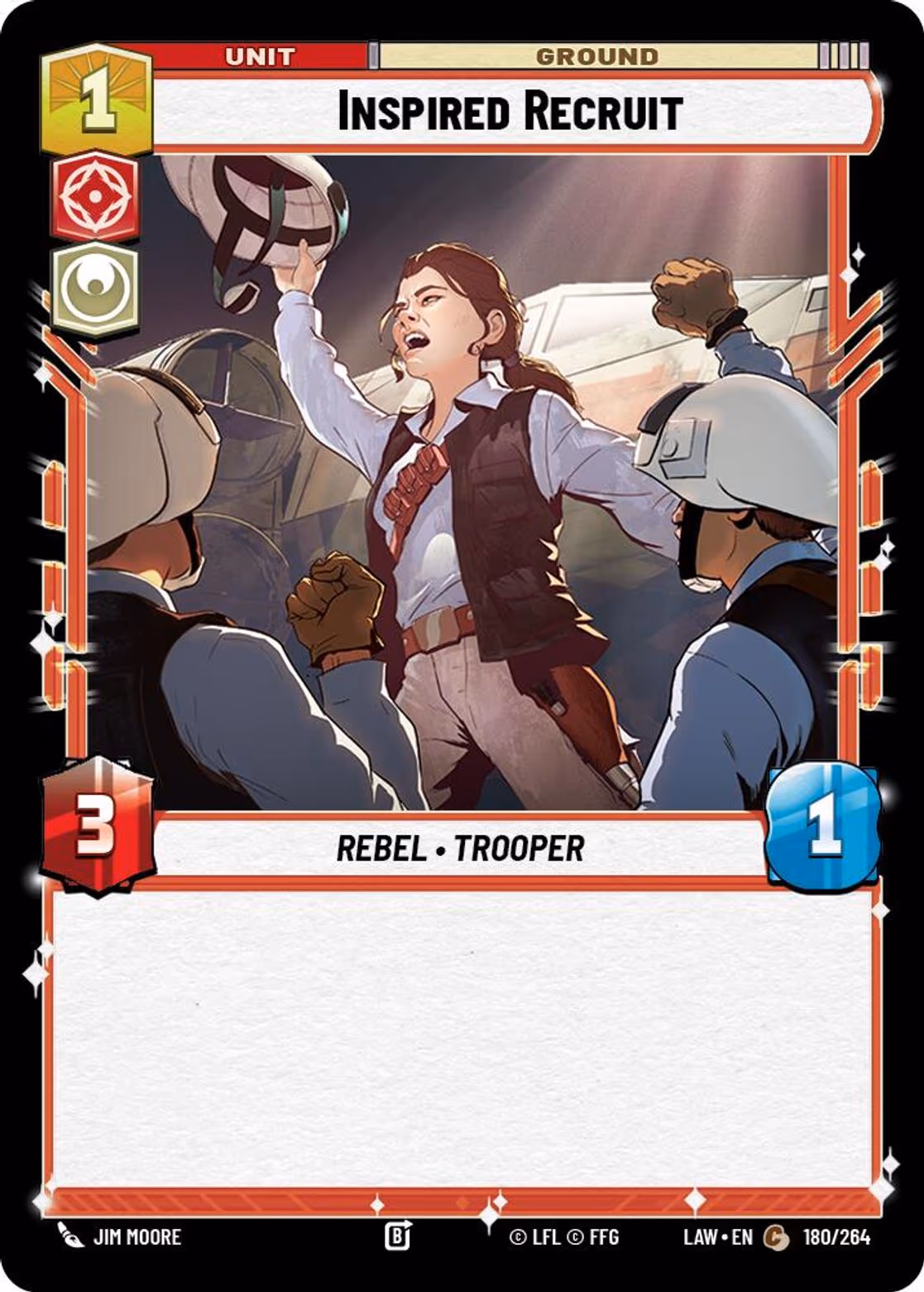 Inspired Recruit LAW-180 Star Wars Unlimited card