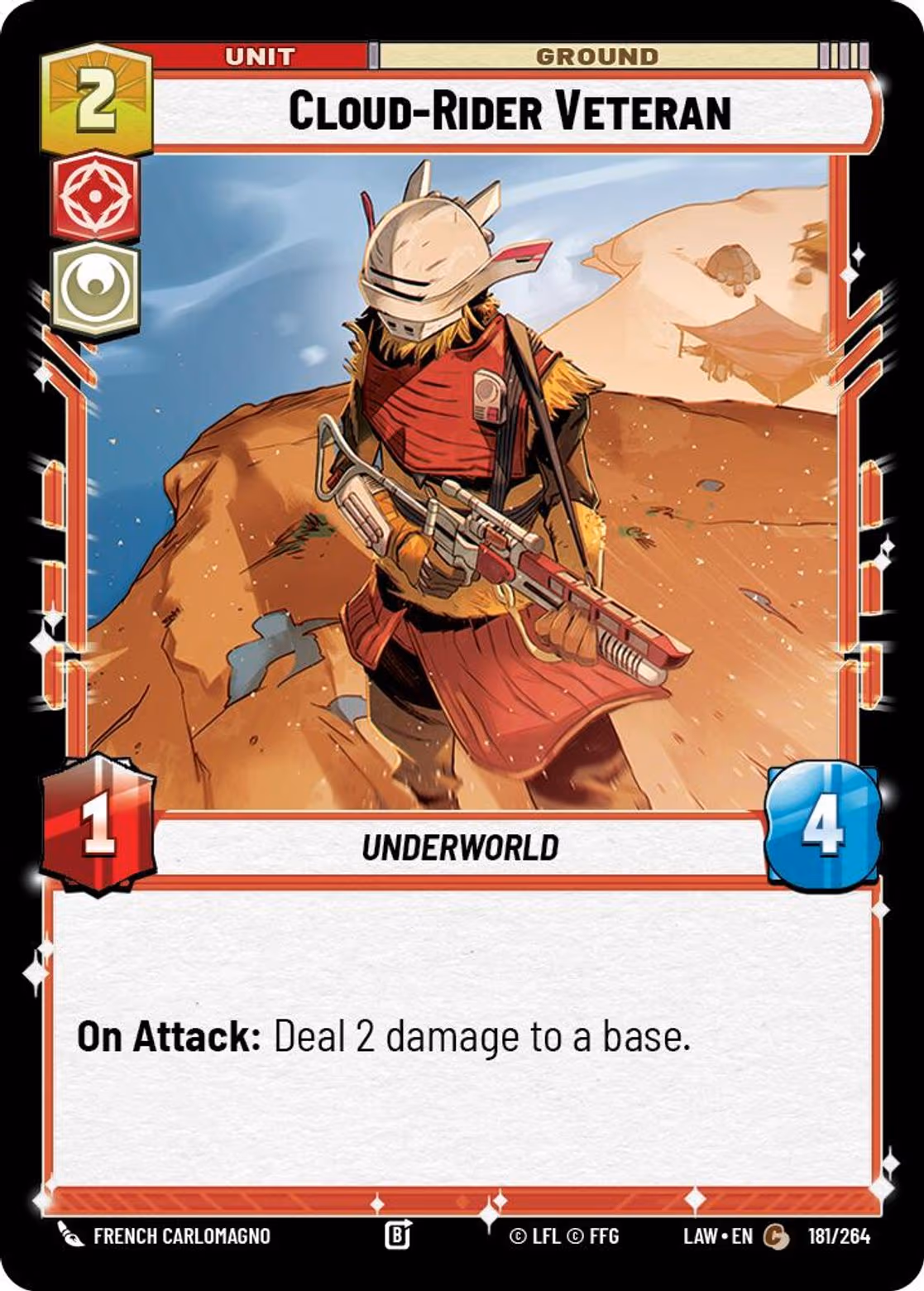 Cloud-Rider Veteran LAW-181 Star Wars Unlimited card