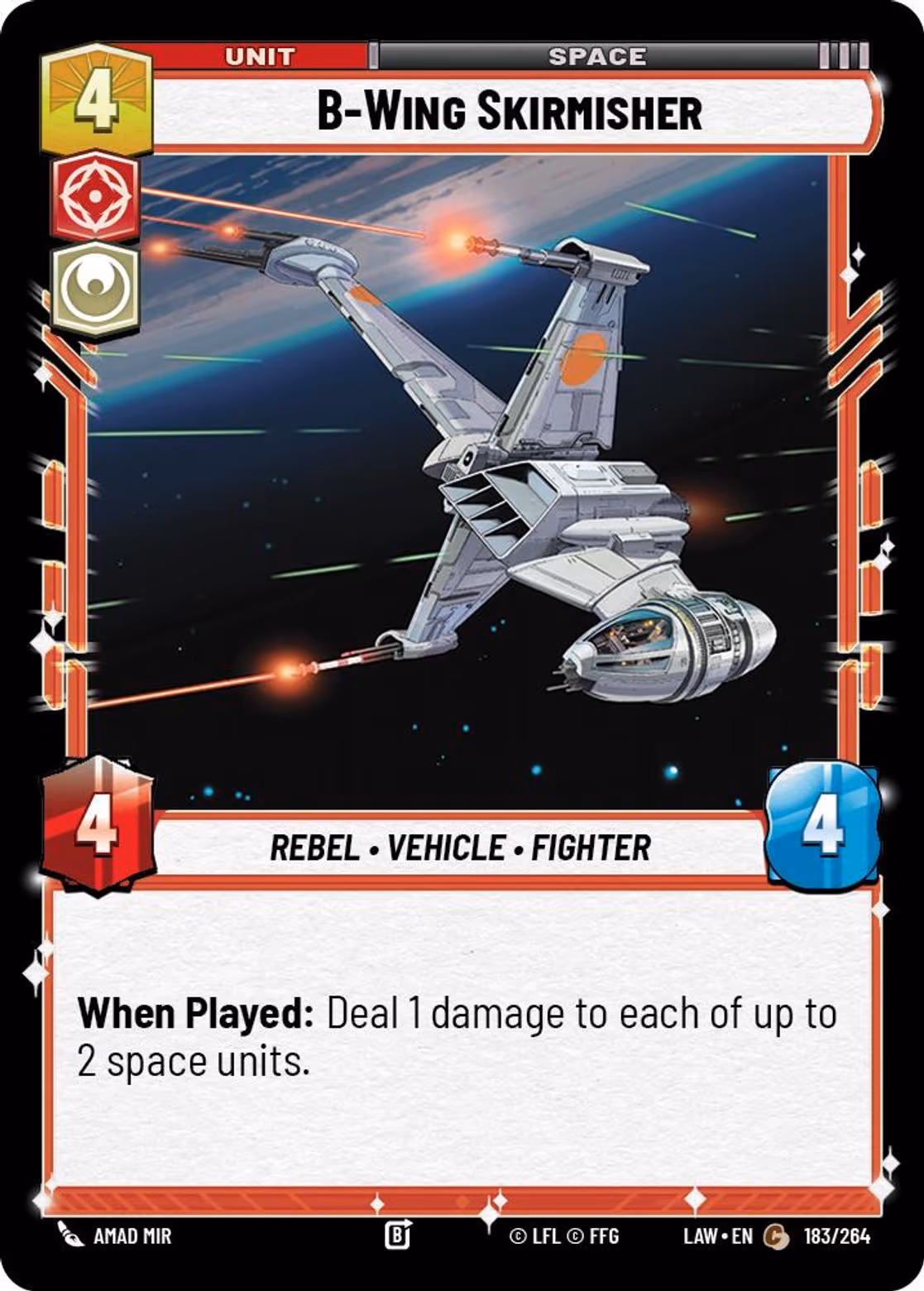 B-Wing Skirmisher LAW-183 Star Wars Unlimited card