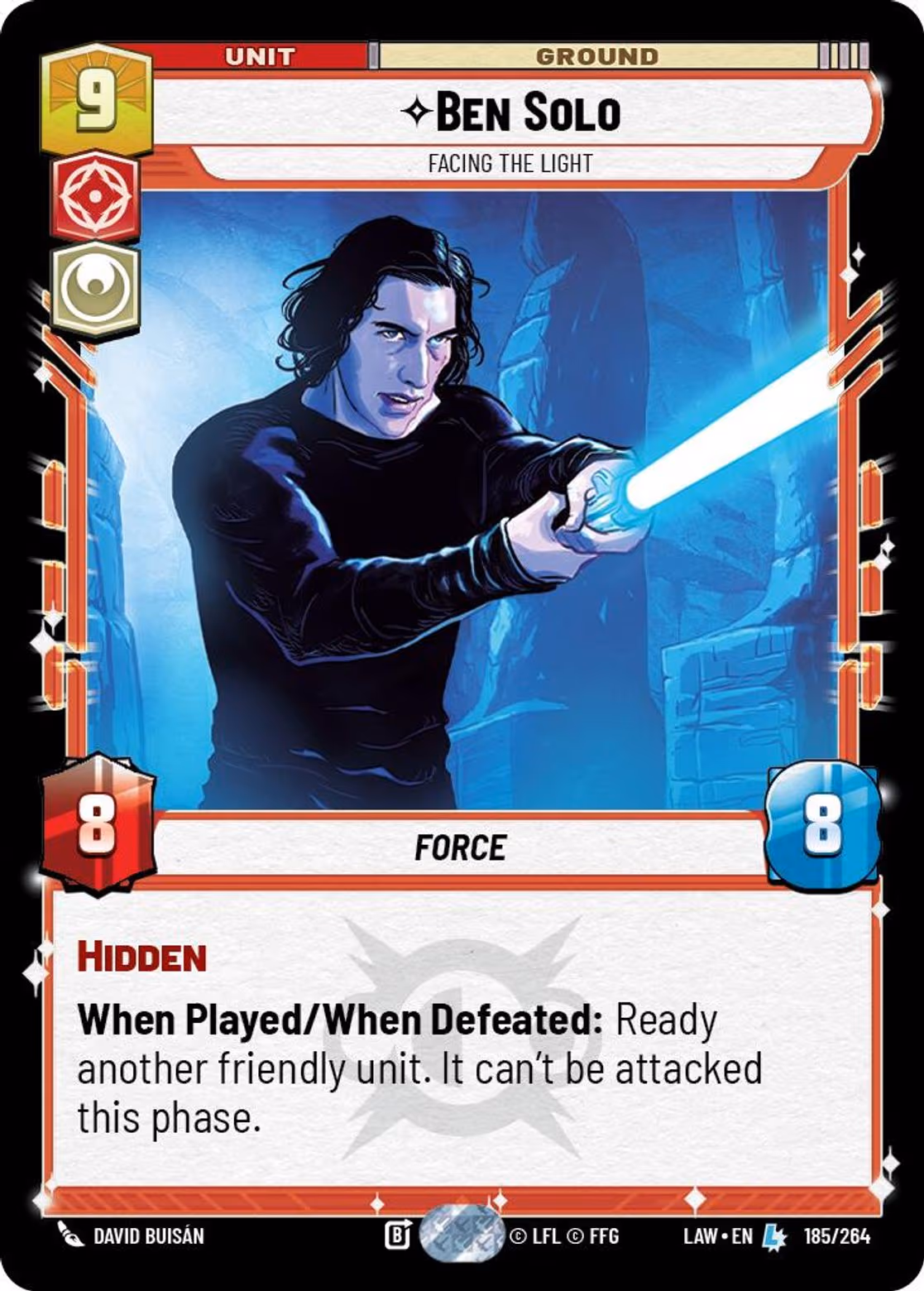 Ben Solo - Facing the Light LAW-185 Star Wars Unlimited card