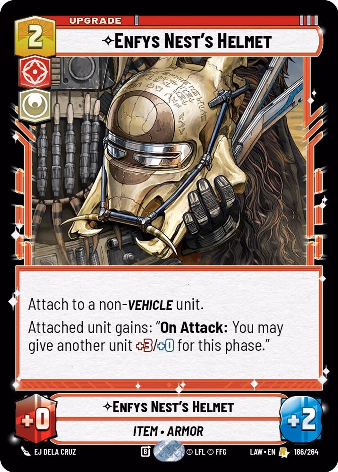 Enfys Nest's Helmet LAW-186 Star Wars Unlimited card