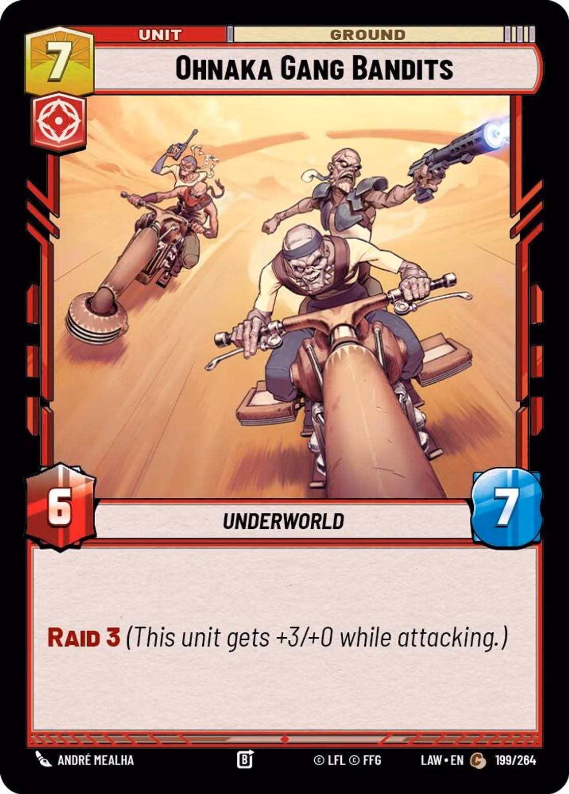 Ohnaka Gang Bandits LAW-199 Star Wars Unlimited card