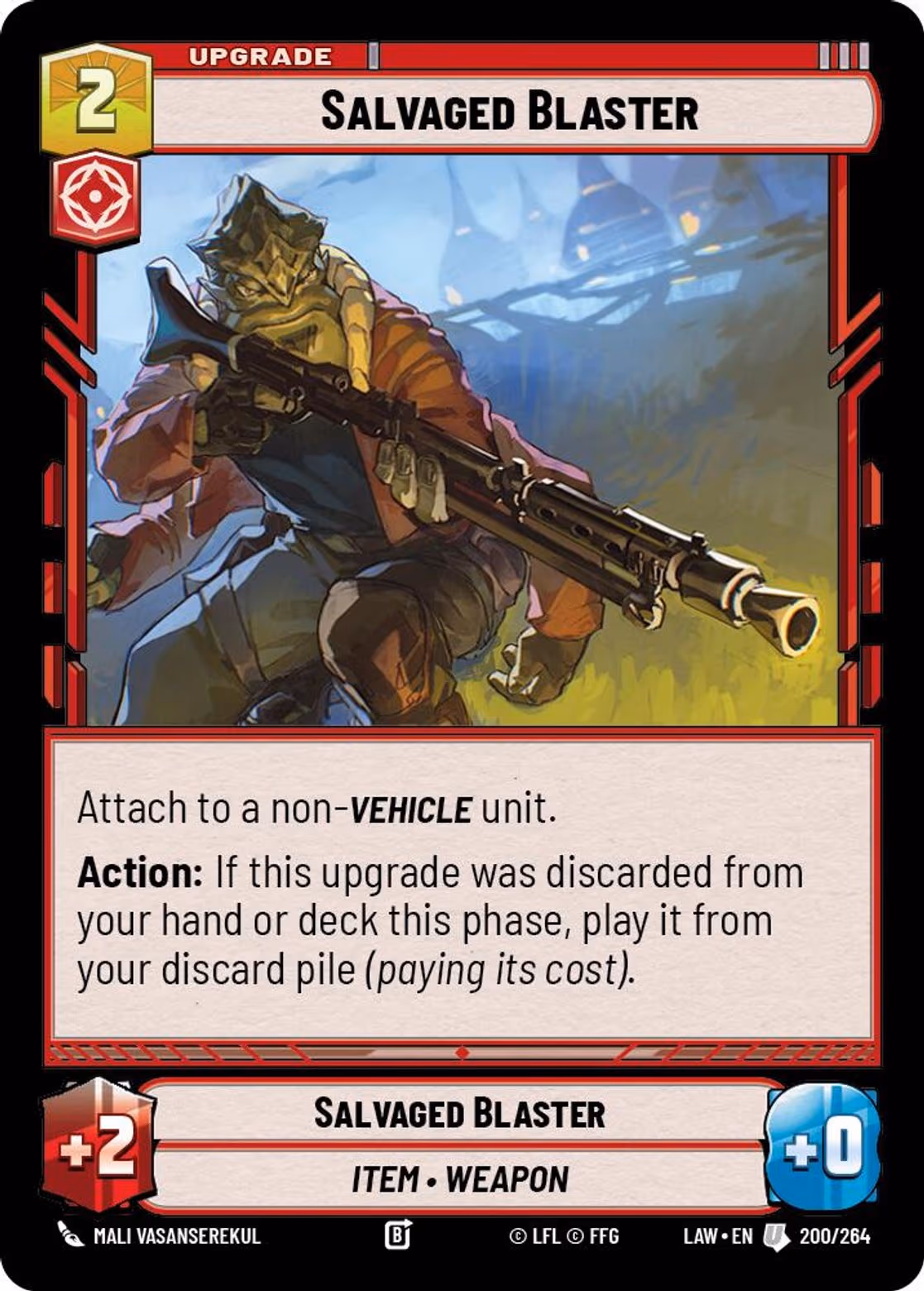 Salvaged Blaster LAW-200 Star Wars Unlimited card