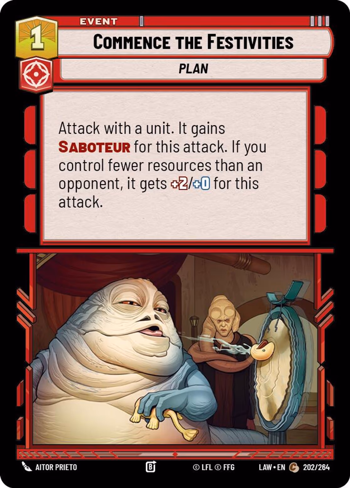 Commence the Festivities LAW-202 Star Wars Unlimited card