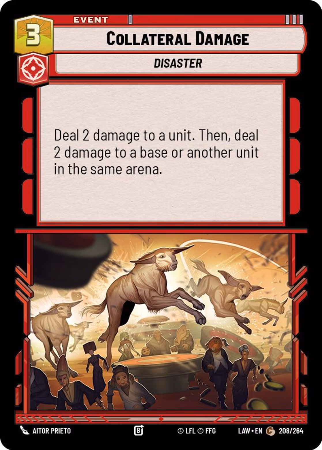 Collateral Damage LAW-208 Star Wars Unlimited card