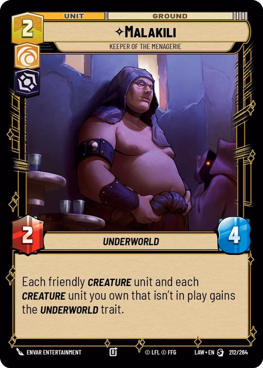 Malakili - Keeper of the Menagerie LAW-212 Star Wars Unlimited card
