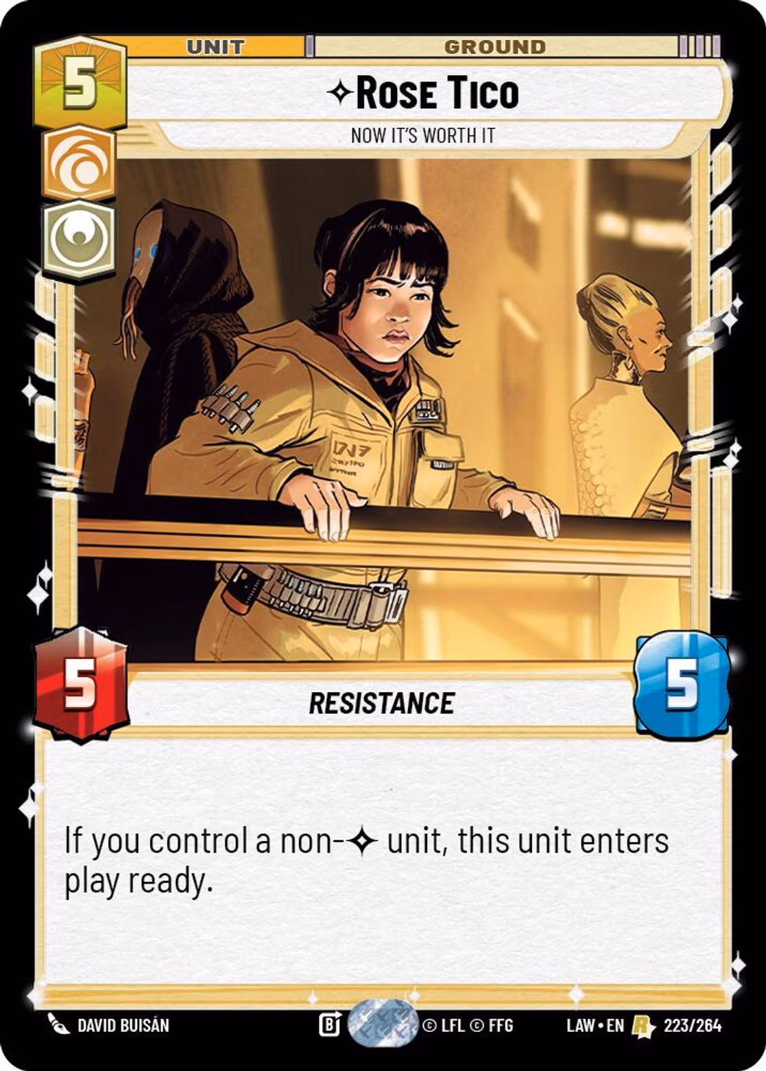 Rose Tico - Now it's Worth It LAW-223 Star Wars Unlimited card