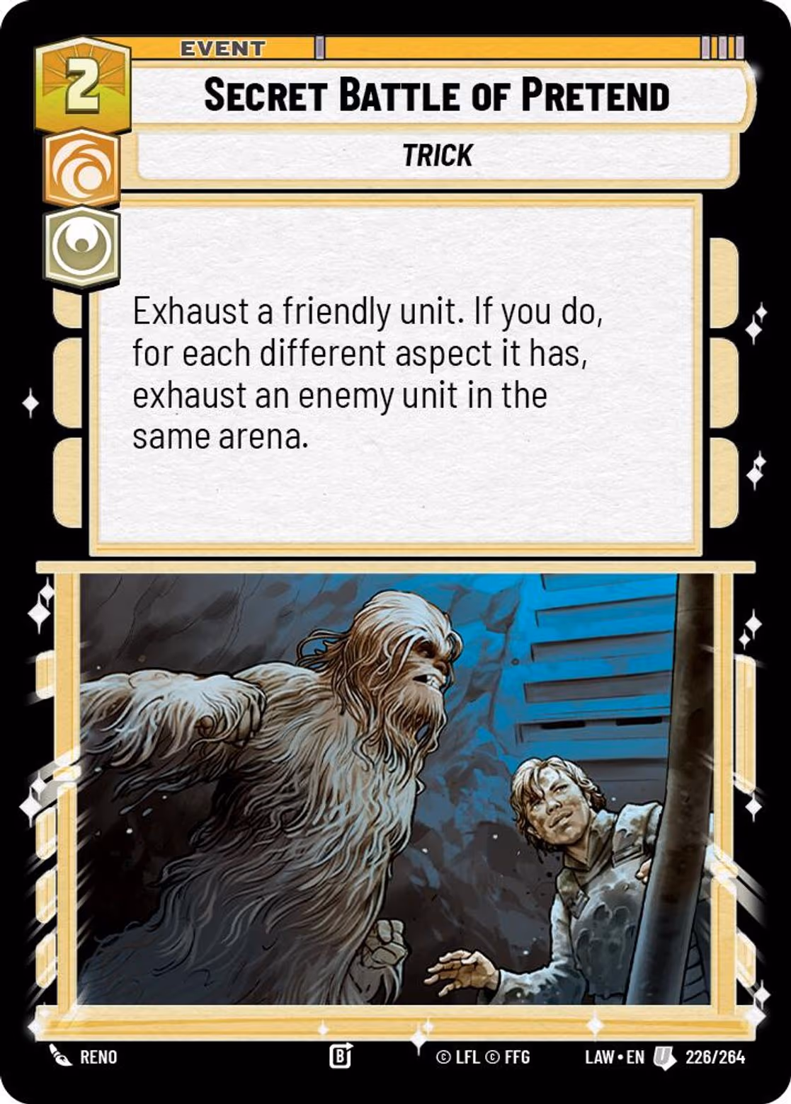 Secret Battle of Pretend LAW-226 Star Wars Unlimited card